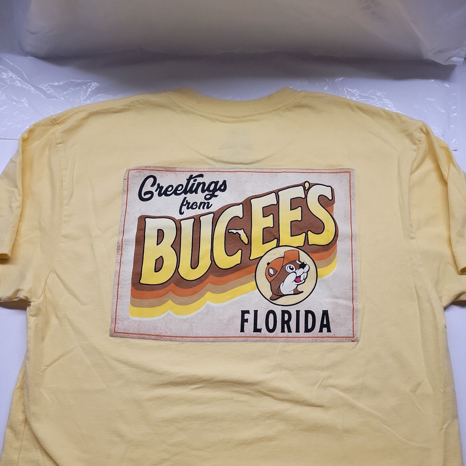 Other BucEes Unisex XL Cotton Short Sleeve T Shirt Beaver Yellow Size US XL / EU 56 / 4 - 2 Thumbnail