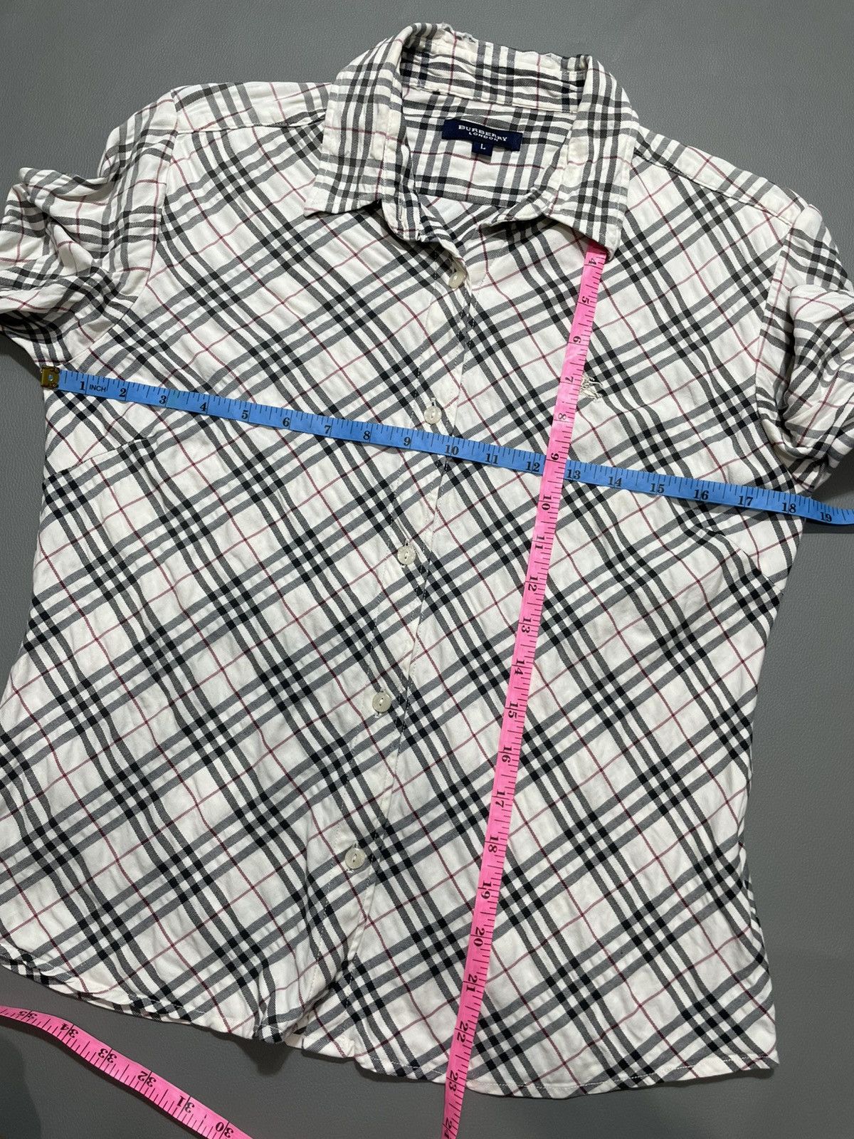Burberry × Vintage Vintage Burberry Nova Check Women's Shirt Size L / US 10 / IT 46 - 7 Thumbnail