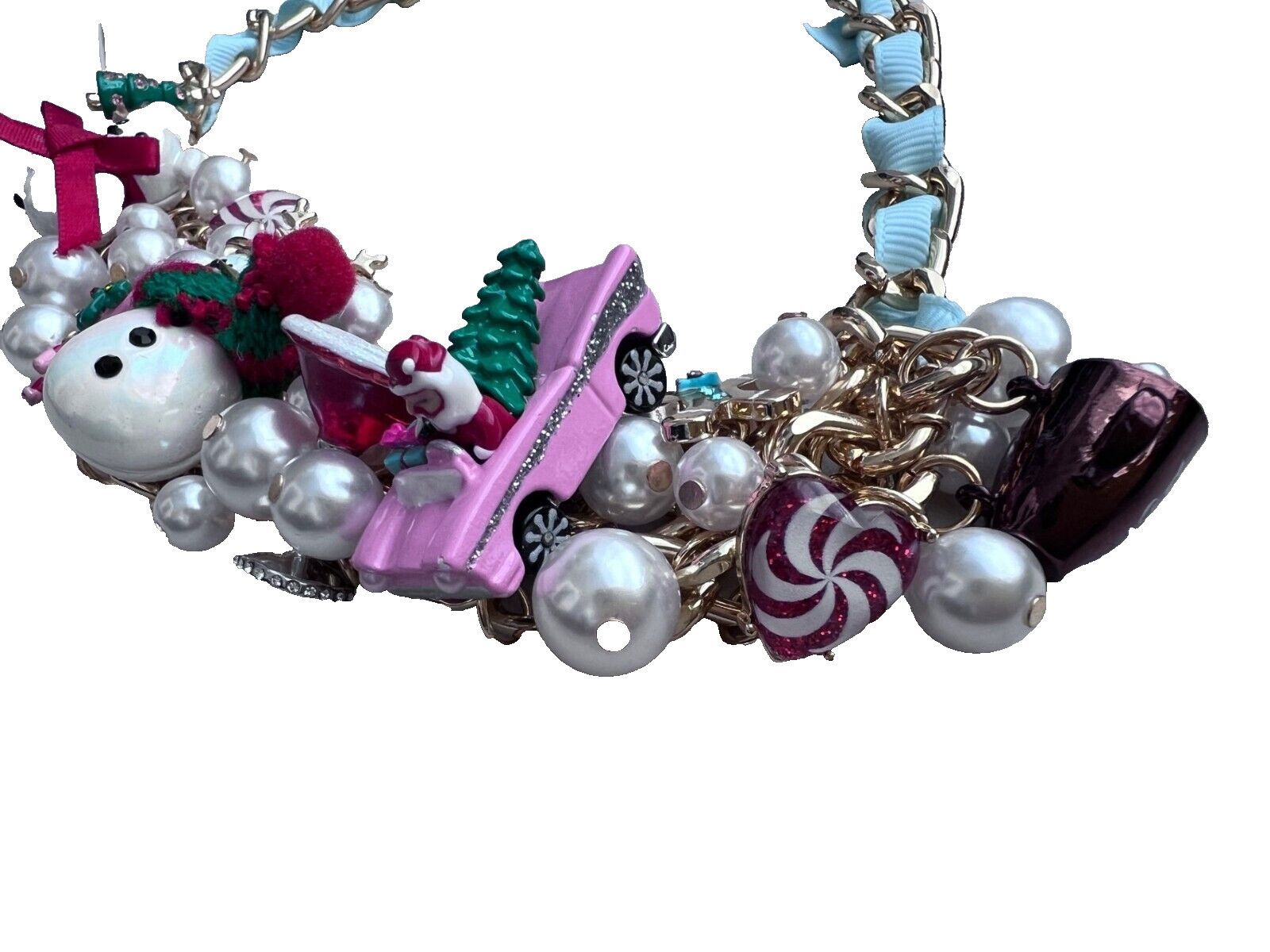 Betsey Johnson Betsey Johnson Christmas Bling Charm Bauble Bib Necklace Size ONE SIZE - 5 Thumbnail