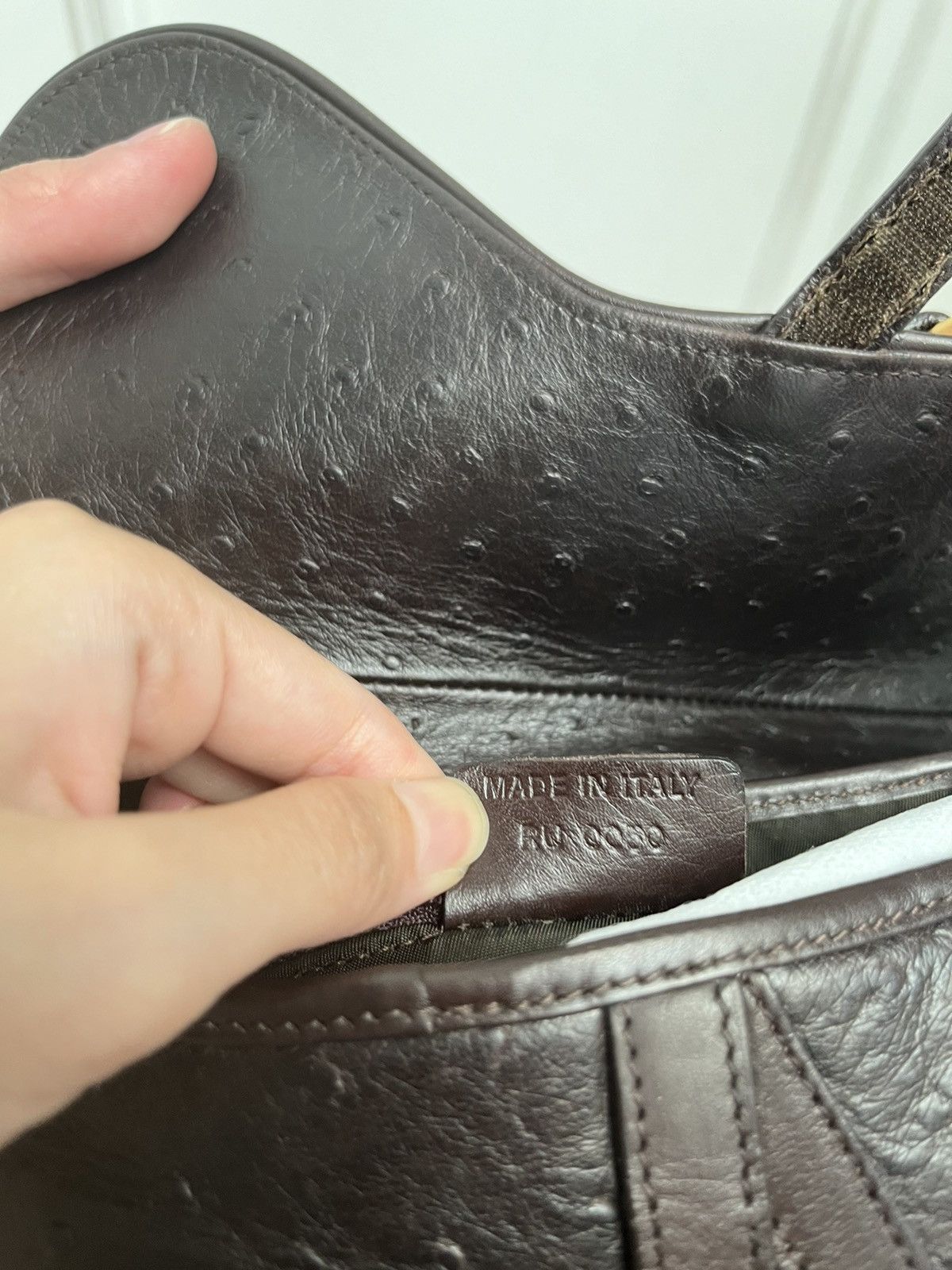 Dior Dior ostrich saddle bag Size ONE SIZE - 9 Thumbnail