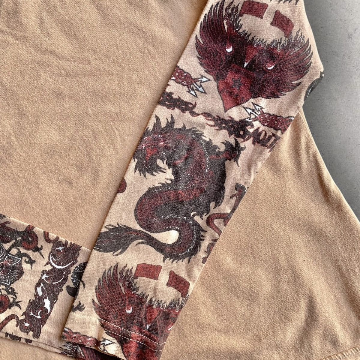 Jean Paul Gaultier Dragon Tribal Sleeve Square Neck L/S Size M / US 6-8 / IT 42-44 - 3 Thumbnail