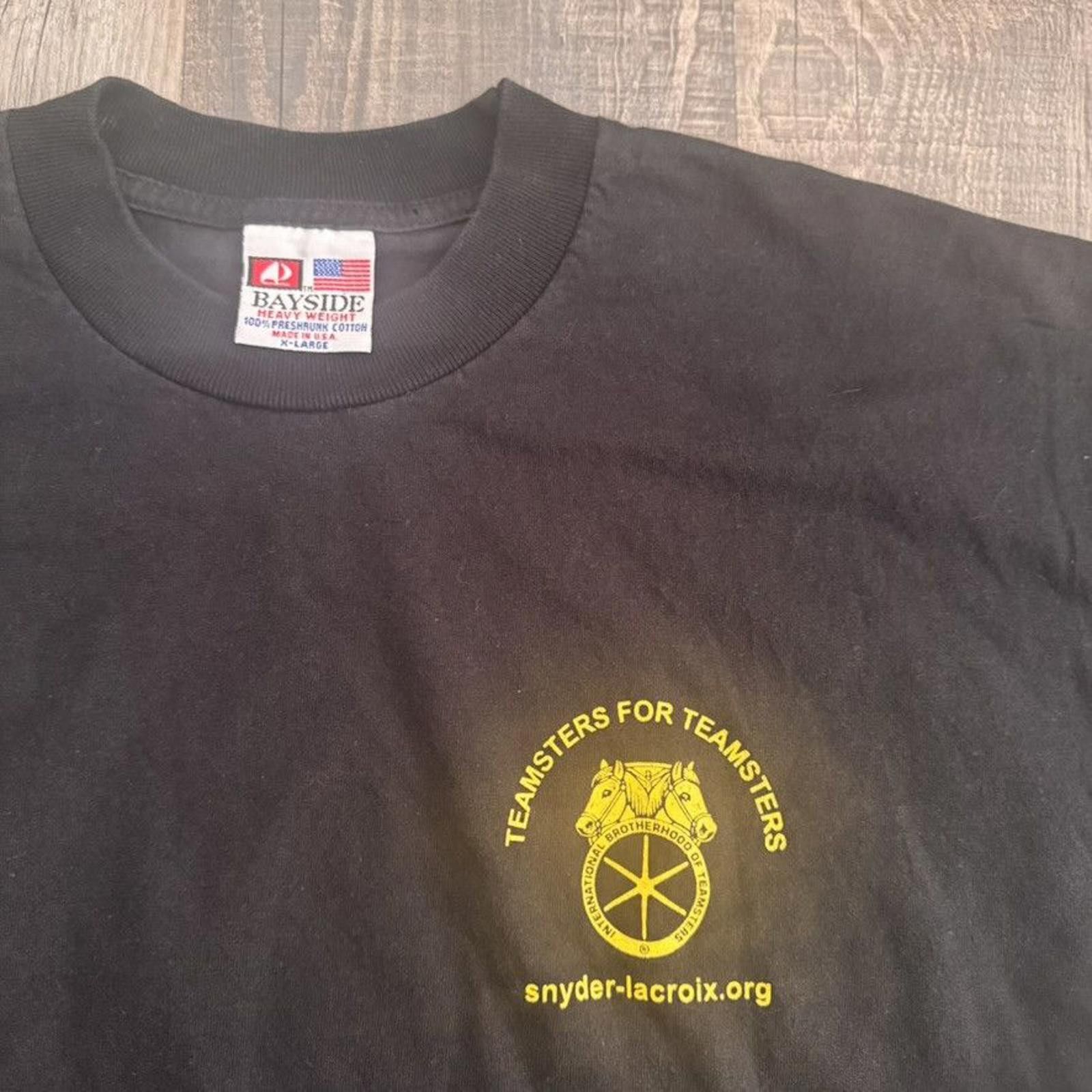 Vintage BAYSIDE • VNTG "Organized Labor" Pre-Shrunk Pocket Tee (XL) Size US XL / EU 56 / 4 - 3 Thumbnail