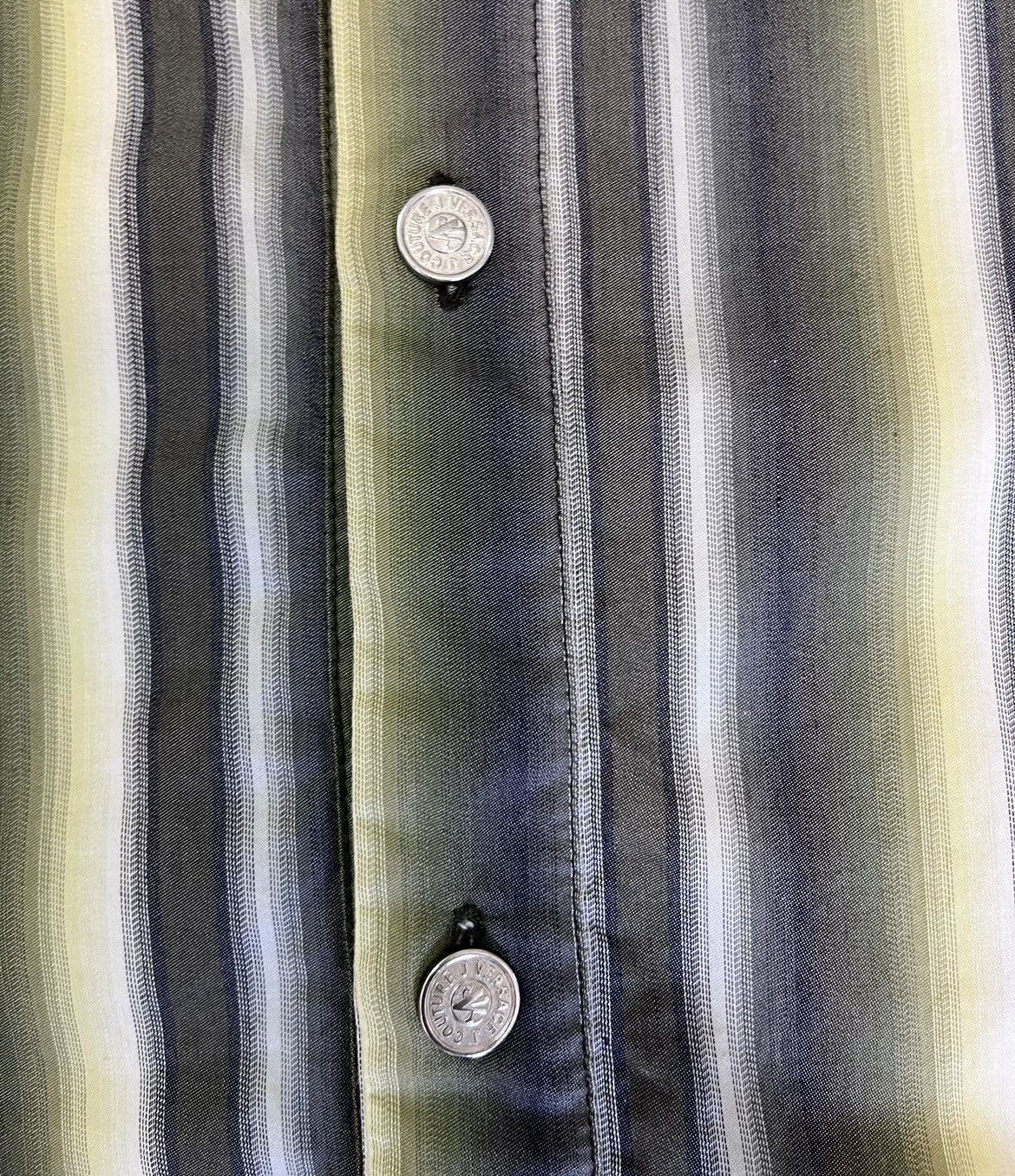 Versace Jeans Couture Versace Jeans Couture Shirt Long Sleeve Collared Striped Size M / US 6-8 / IT 42-44 - 7 Thumbnail