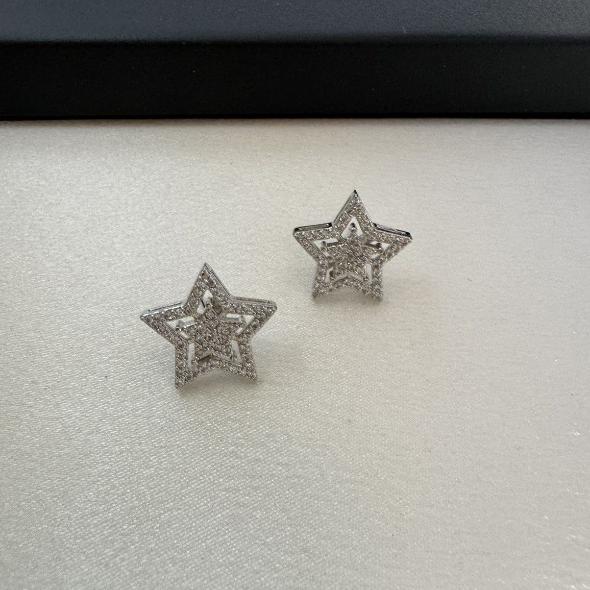 Other CZ Star Stud Earrings for Men Women Streetwear Punk Hip Hop Size ONE SIZE - 2 Thumbnail