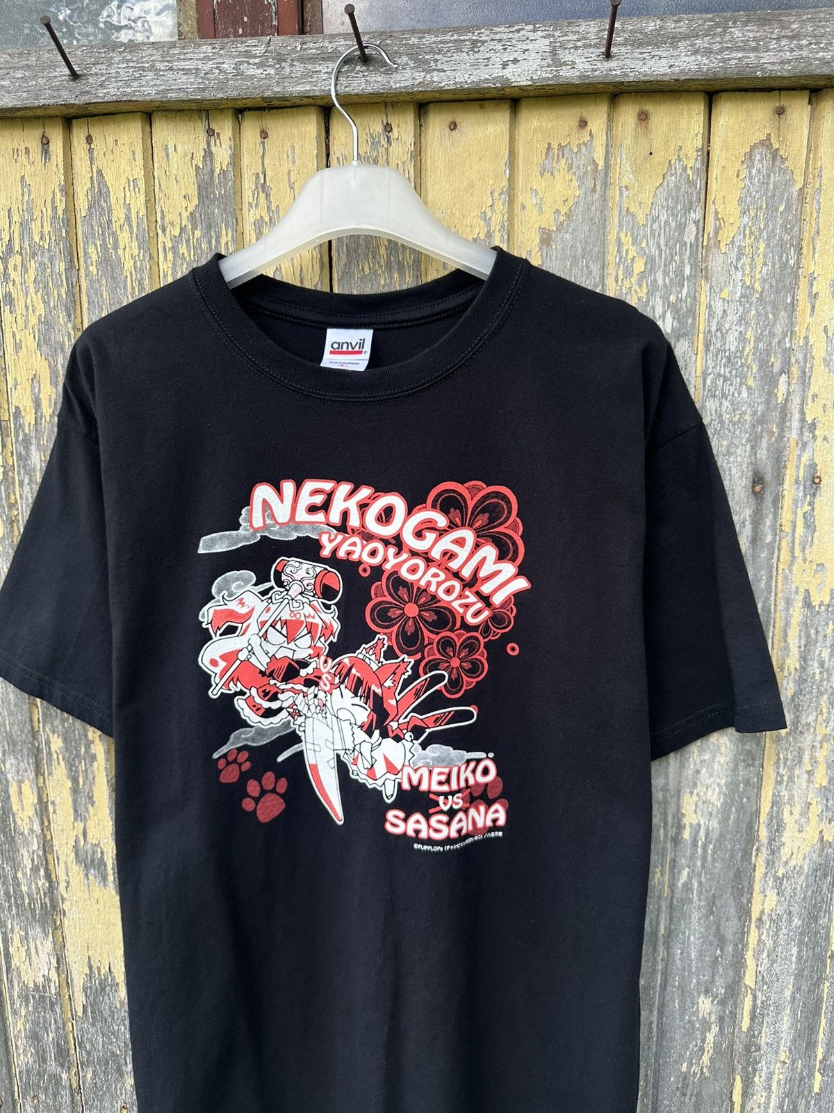 Anime Vintage Manga Anime Nekogami Yaoyorozu Shirt A520 Size US L / EU 52-54 / 3 - 2 Thumbnail