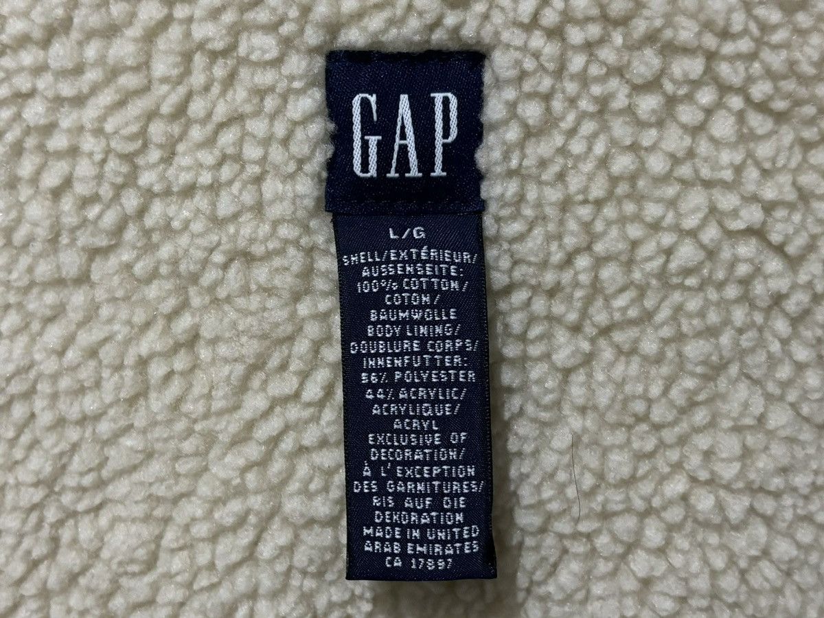 Gap Women Beige Vest Corduroy Sherpa Fleece Lined Size L / US 10 / IT 46 - 4 Thumbnail