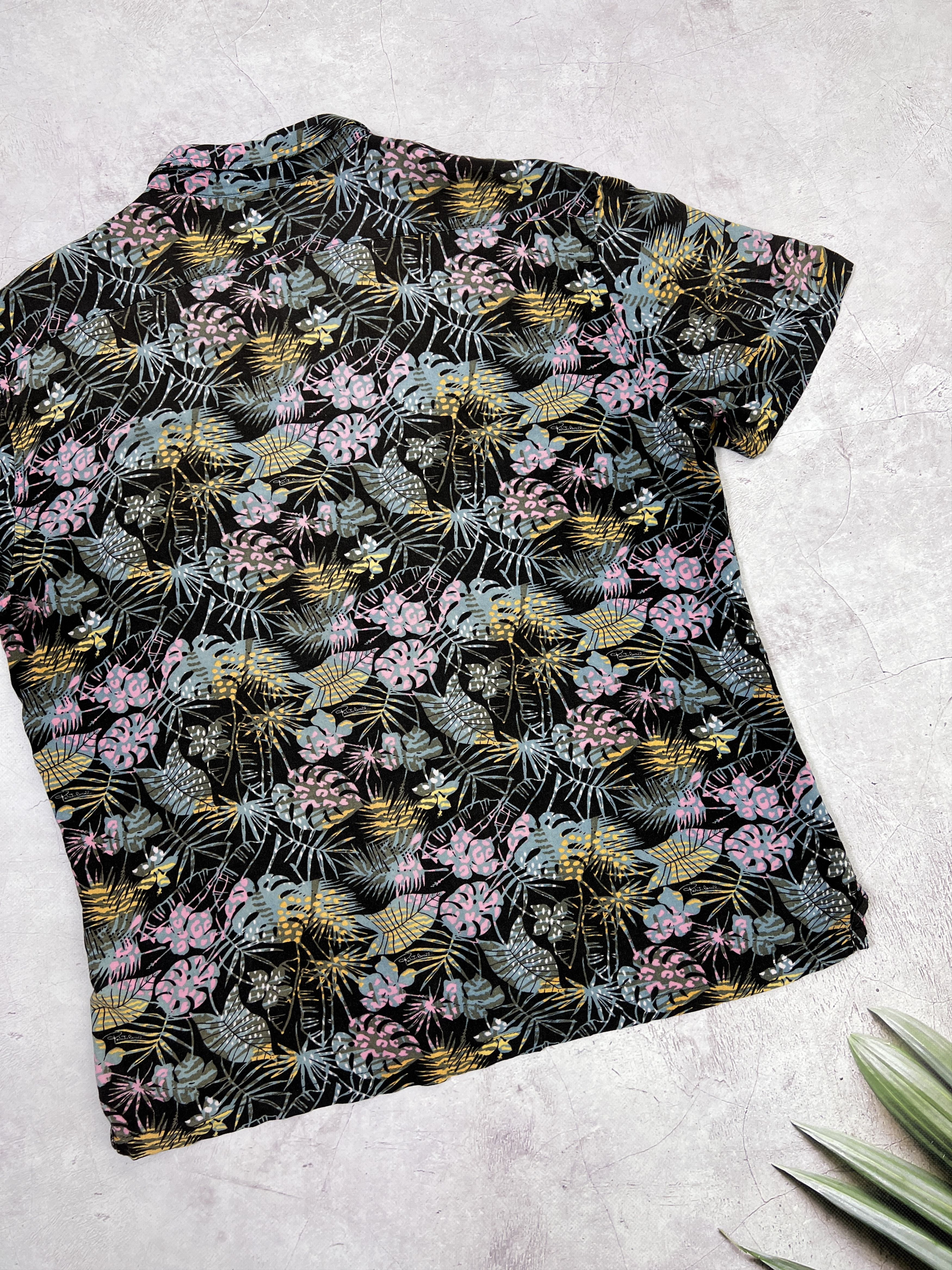 Roberto Cavalli Roberto Cavalli Hawaiian Viscose Shirt Floral Pattern Size US L / EU 52-54 / 3 - 10 Thumbnail