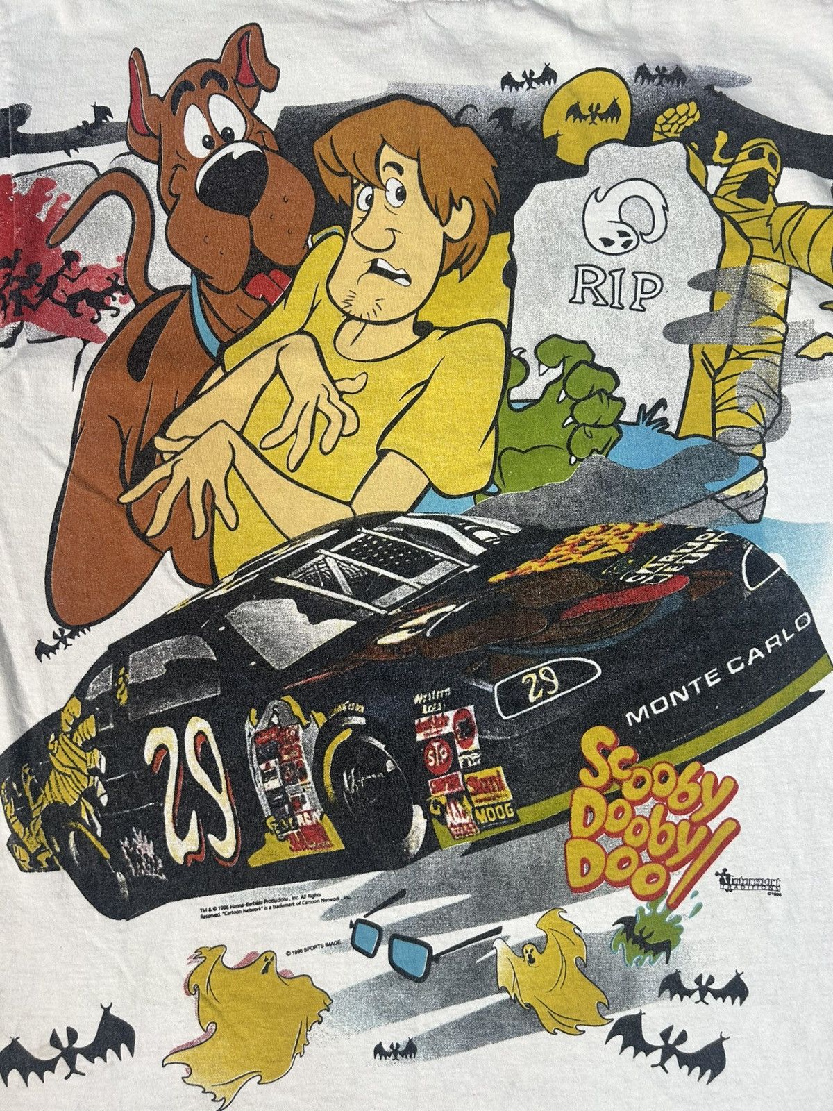 Cartoon Network Nascar 1996 Scooby Doo Cartoon Networth Wacky Racing Tee Size US L / EU 52-54 / 3 - 3 Thumbnail