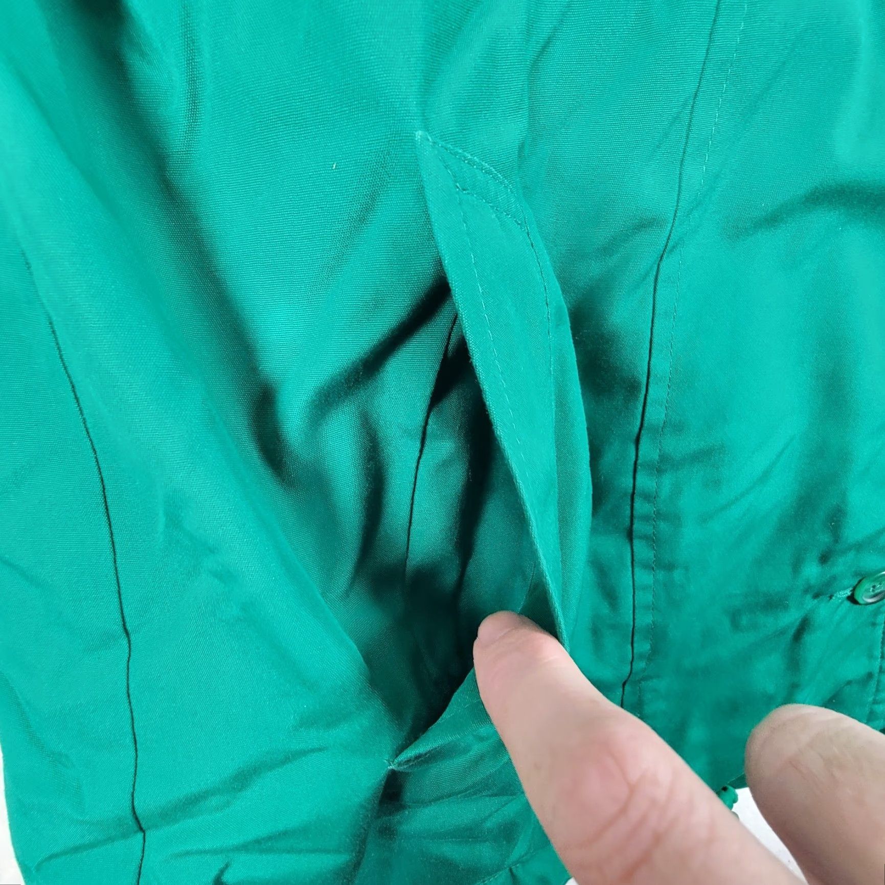 London Fog VINTAGE Towne London Fog Jacket Women Reg XS Green Purple 14 Winter Coat Size XS / US 0-2 / IT 36-38 - 7 Thumbnail