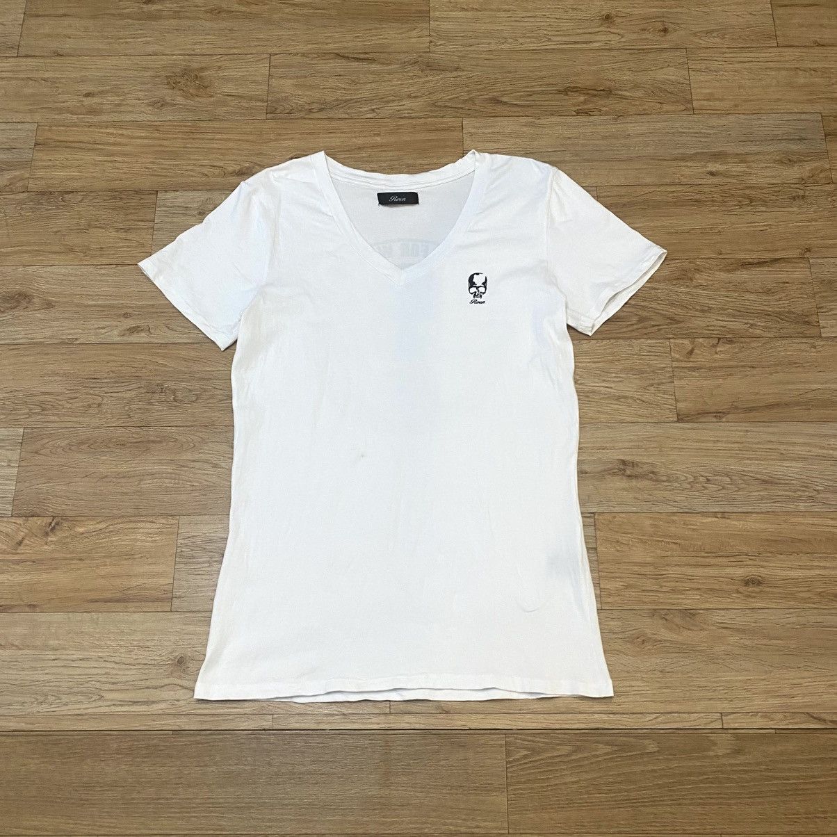 Mastermind Japan × Roen 2000s Roen - Vkei Style Skull T-Shirt White Made in Japan Size US M / EU 48-50 / 2 - 2 Thumbnail