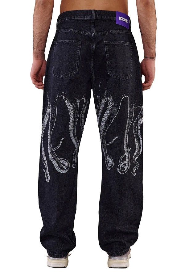 Octopus Octopus print relaxed baggy fit straight leg denim jeans 32 Size US 32 / EU 48 - 3 Thumbnail