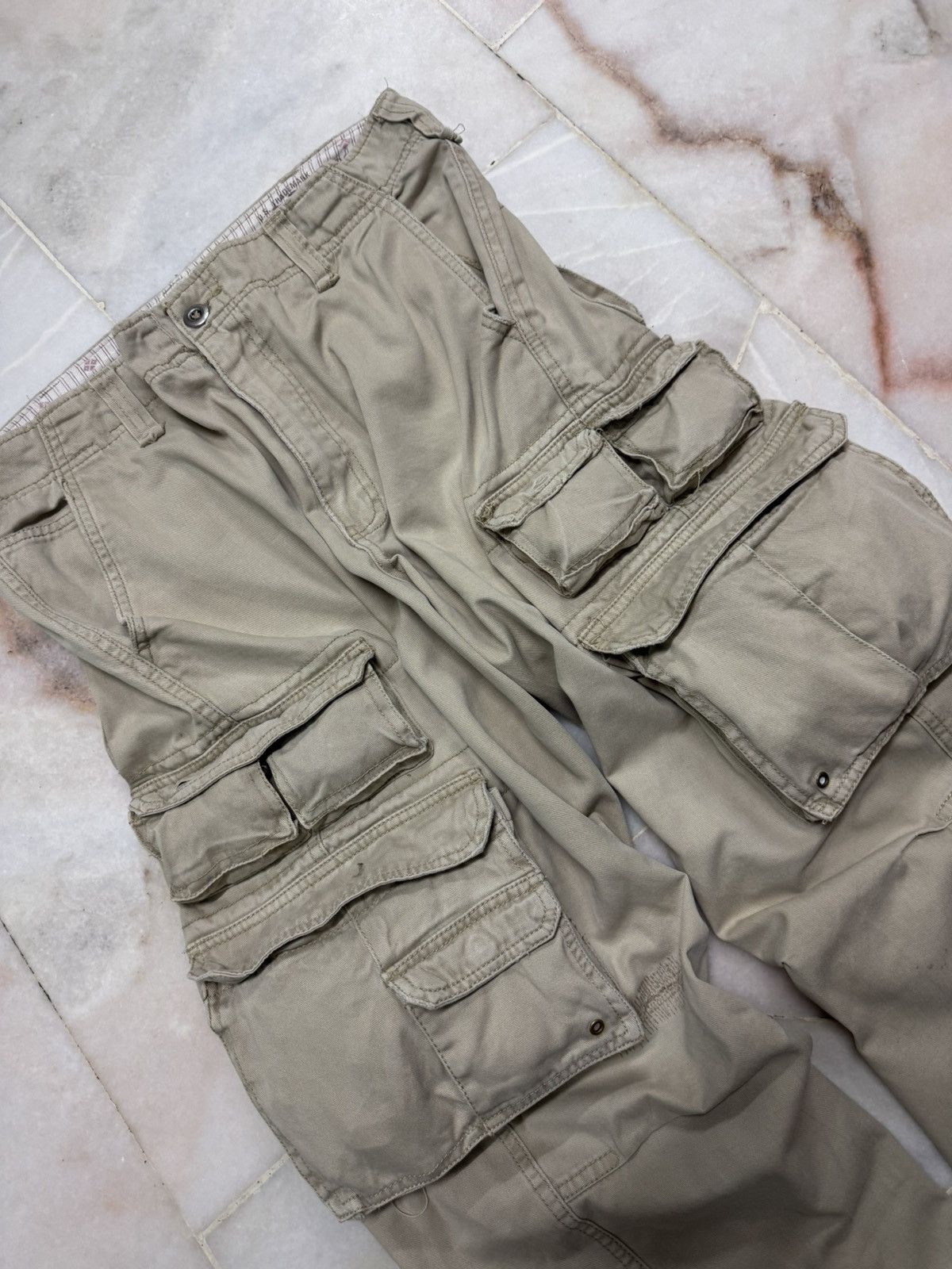 PPFM INSANE 3D POCKET VINTAGE USRN 95705 PLUGG CARGO DISTRESS Size US 34 / EU 50 - 8 Thumbnail