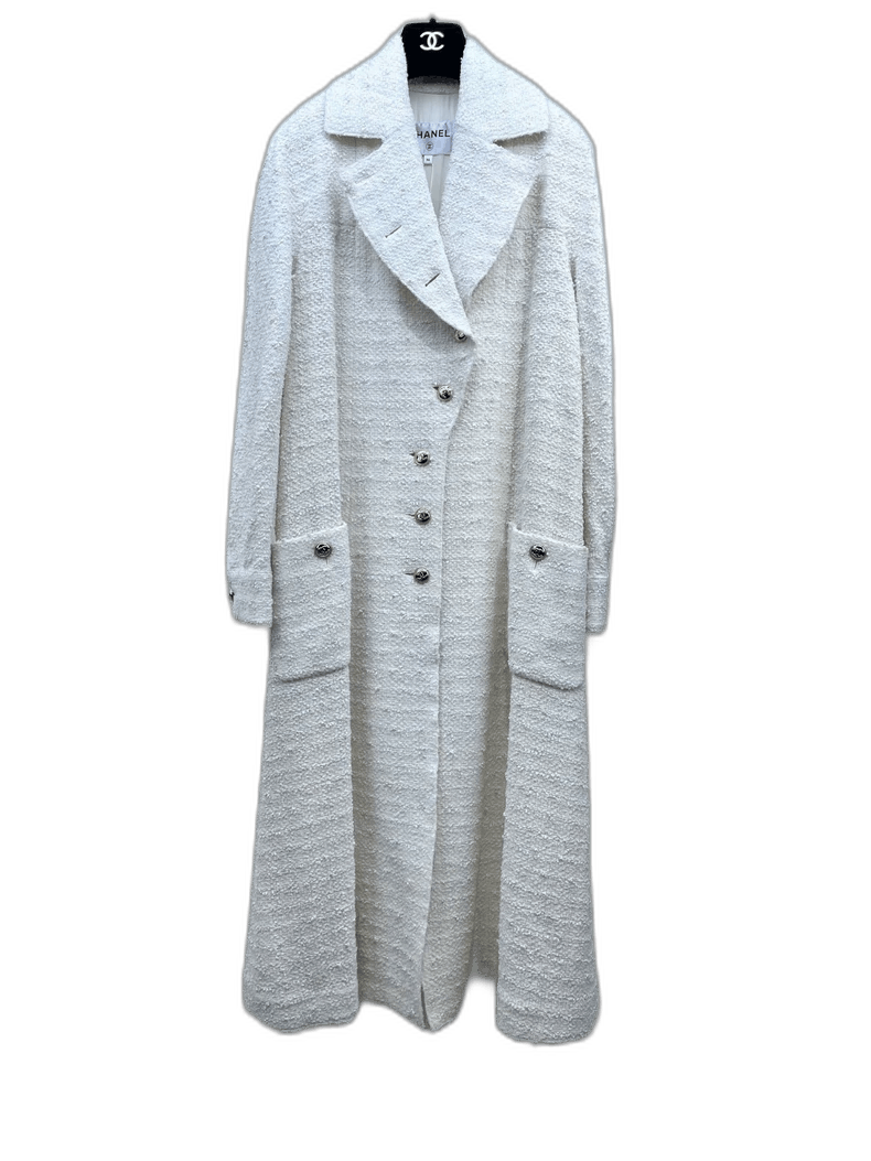 Chanel Chanel Long Pearl Embellished Coat -2505 Size US M / EU 48-50 / 2 - 1 Thumbnail