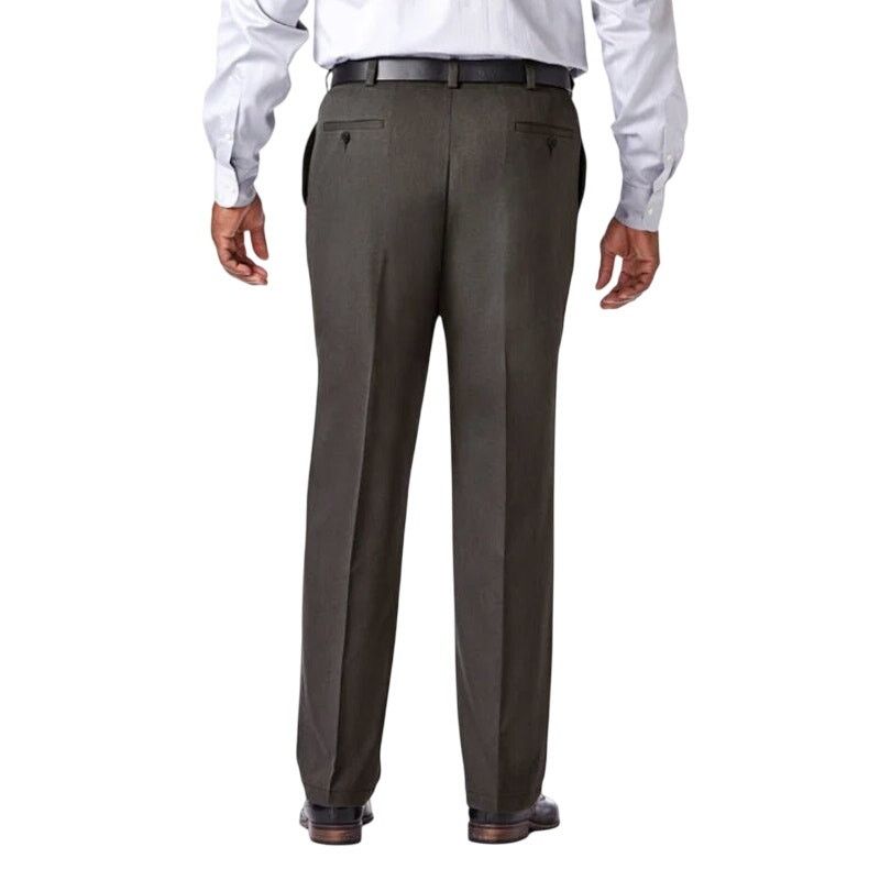 Haggar Haggar Big & Tall Cool 18 Pro Heather Pant Gray, Size 48X29 Size US 44 / EU 60 - 3 Thumbnail