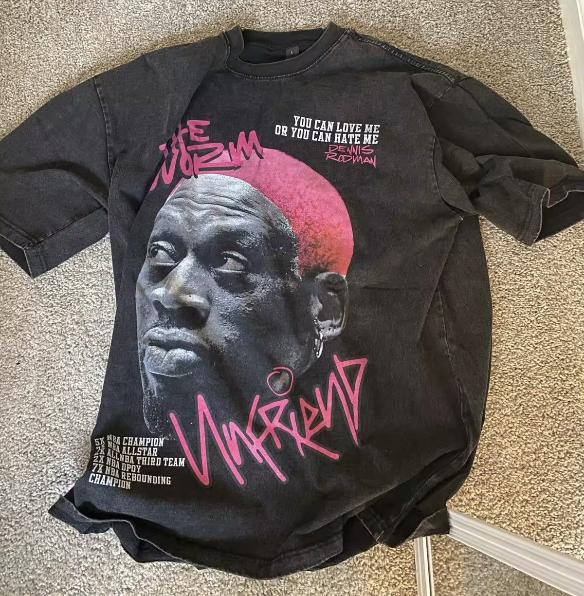 Vintage Streetwear Dennis Rodman Graphic Tee T-Shirt Size US L / EU 52-54 / 3 - 2 Thumbnail