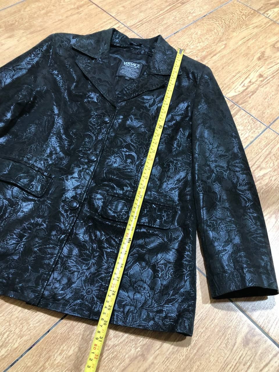 Versace Versace Vintage Textured Geometrical Jacket Size US L / EU 52-54 / 3 - 16 Thumbnail