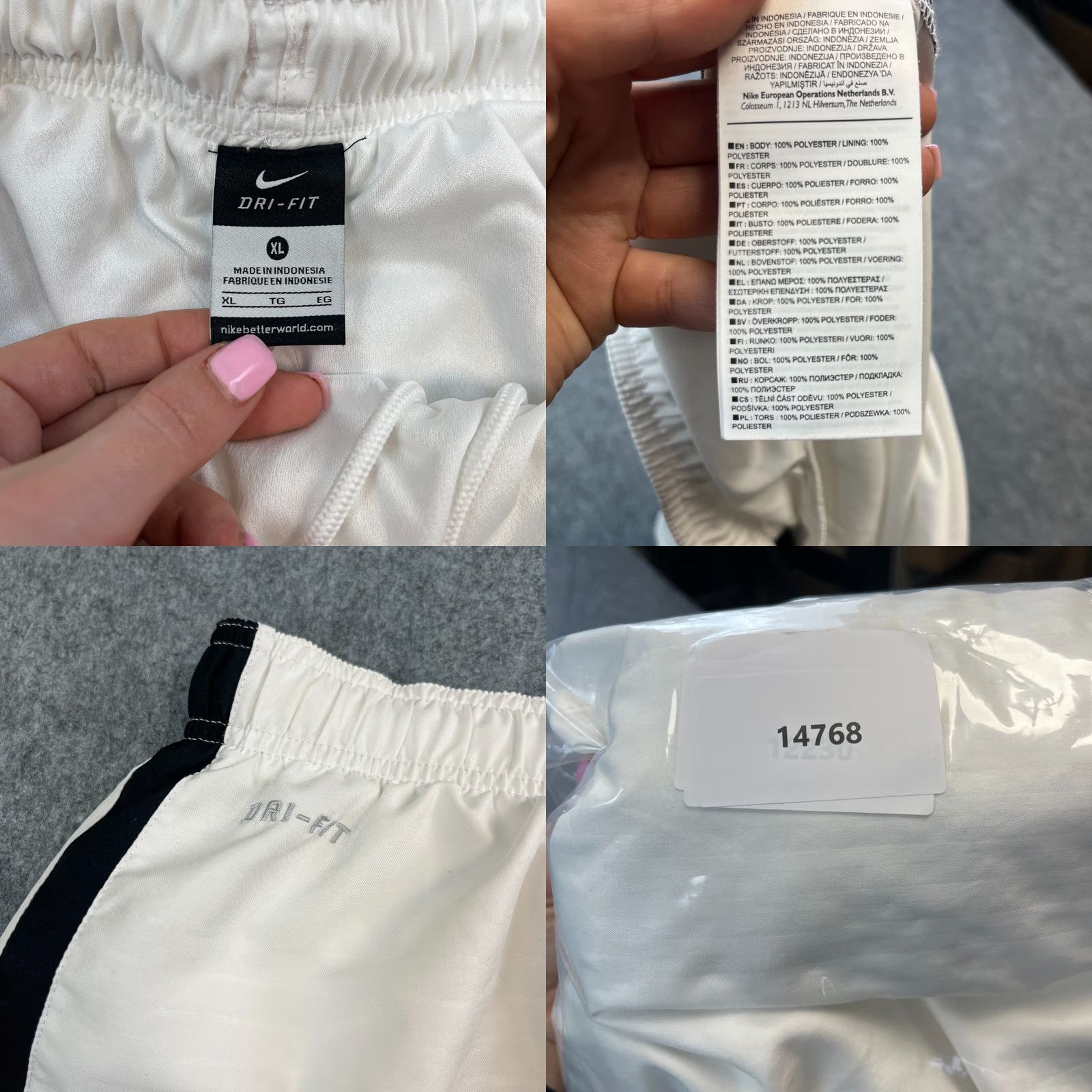 Nike Nike Mens Sweat Shorts XL White Swoosh Gymwear Size US 36 / EU 52 - 8 Thumbnail