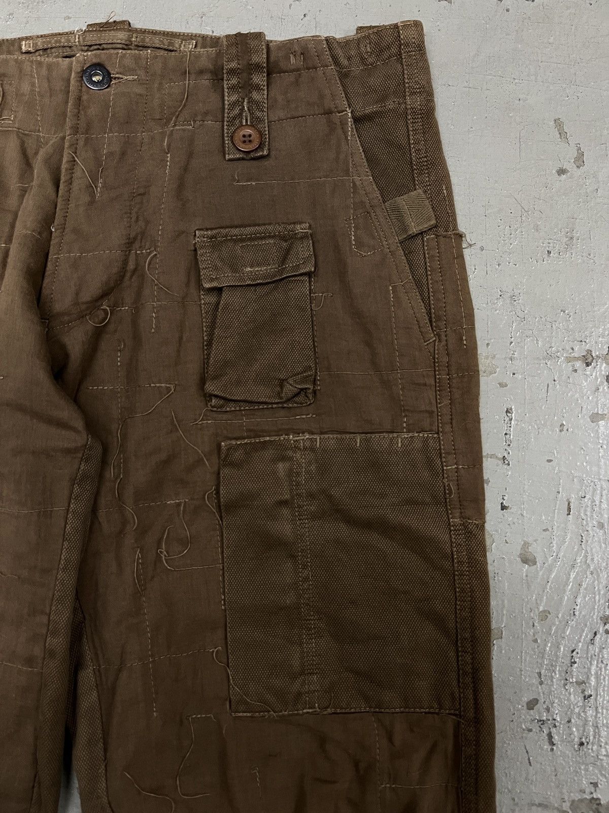Greg Lauren In The Attic Bondage Cargo Hemp Patchwork Greg Lauren Style Size US 33 - 8 Thumbnail