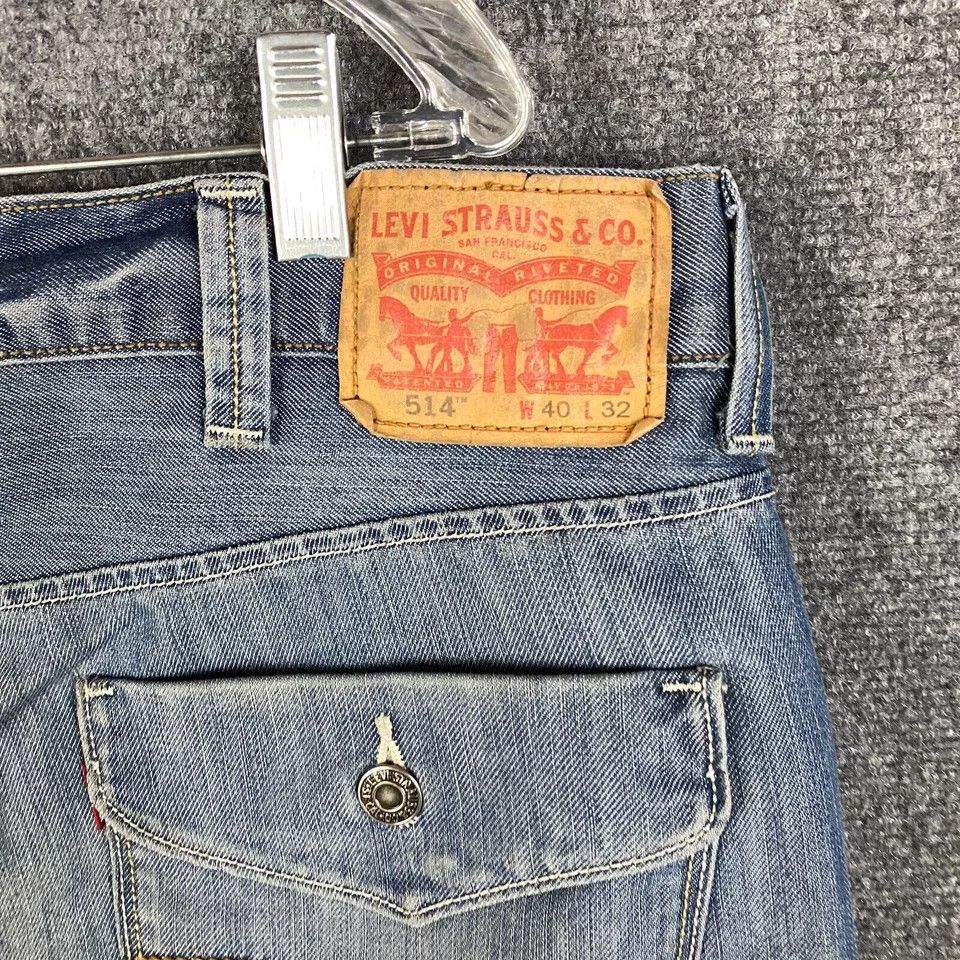 Levi's Levi's Jeans Men's 40x32 Denim 514 Series Distressed Cotton Size US 40 / EU 56 - 8 Thumbnail