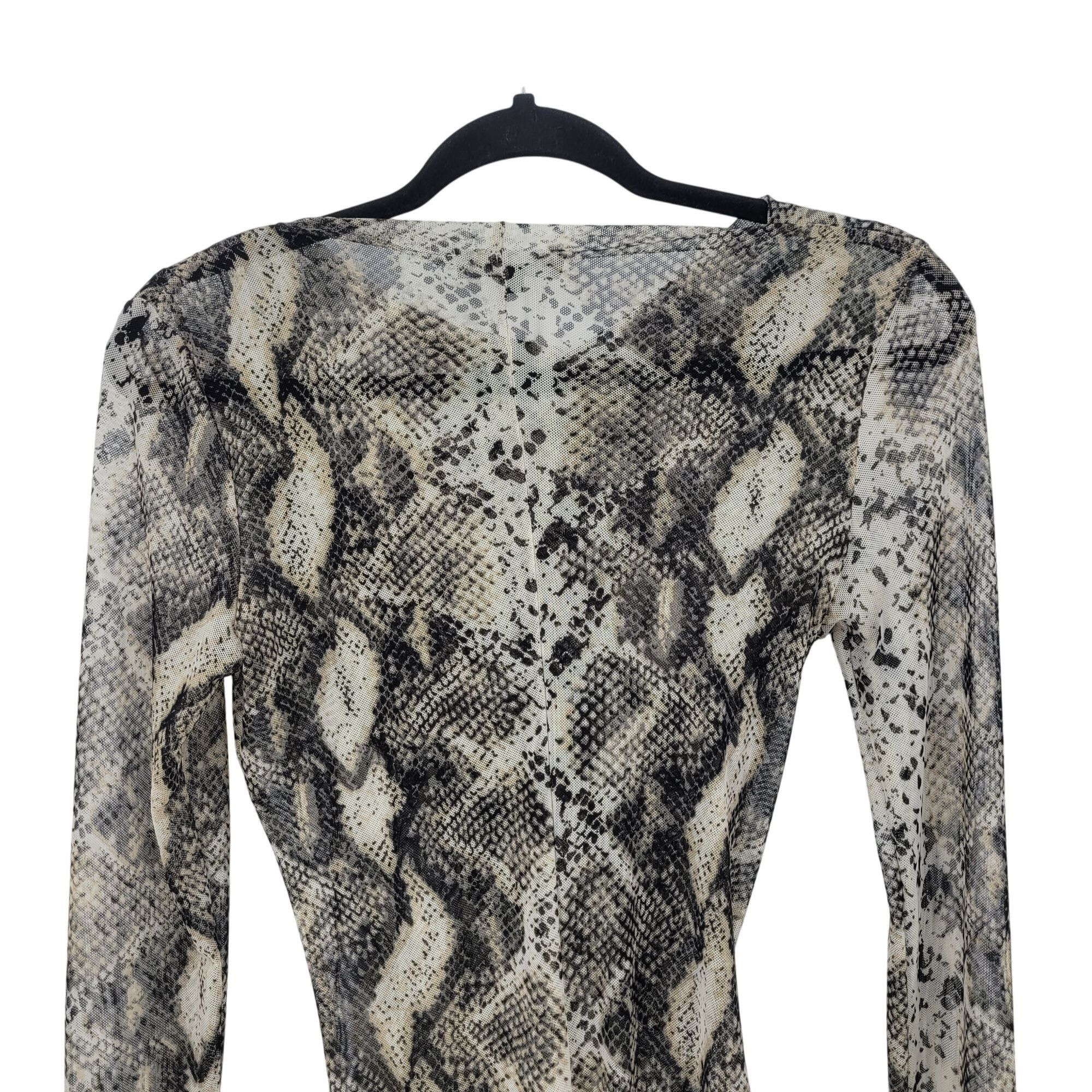 Designer JLuxlabel Snake Long Sleeve Wrap Bodysuit Leggings Set Sz M Size M / US 6-8 / IT 42-44 - 15 Thumbnail