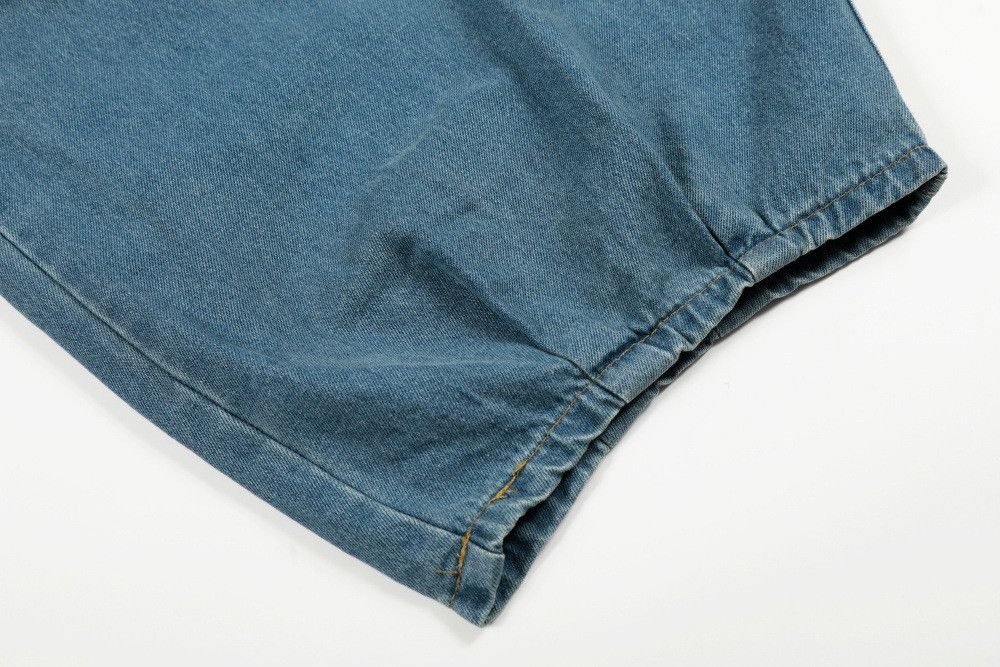 Jean Trendy Vibe loose casual men's pleated wide-leg jeans Size US 32 / EU 48 - 6 Thumbnail