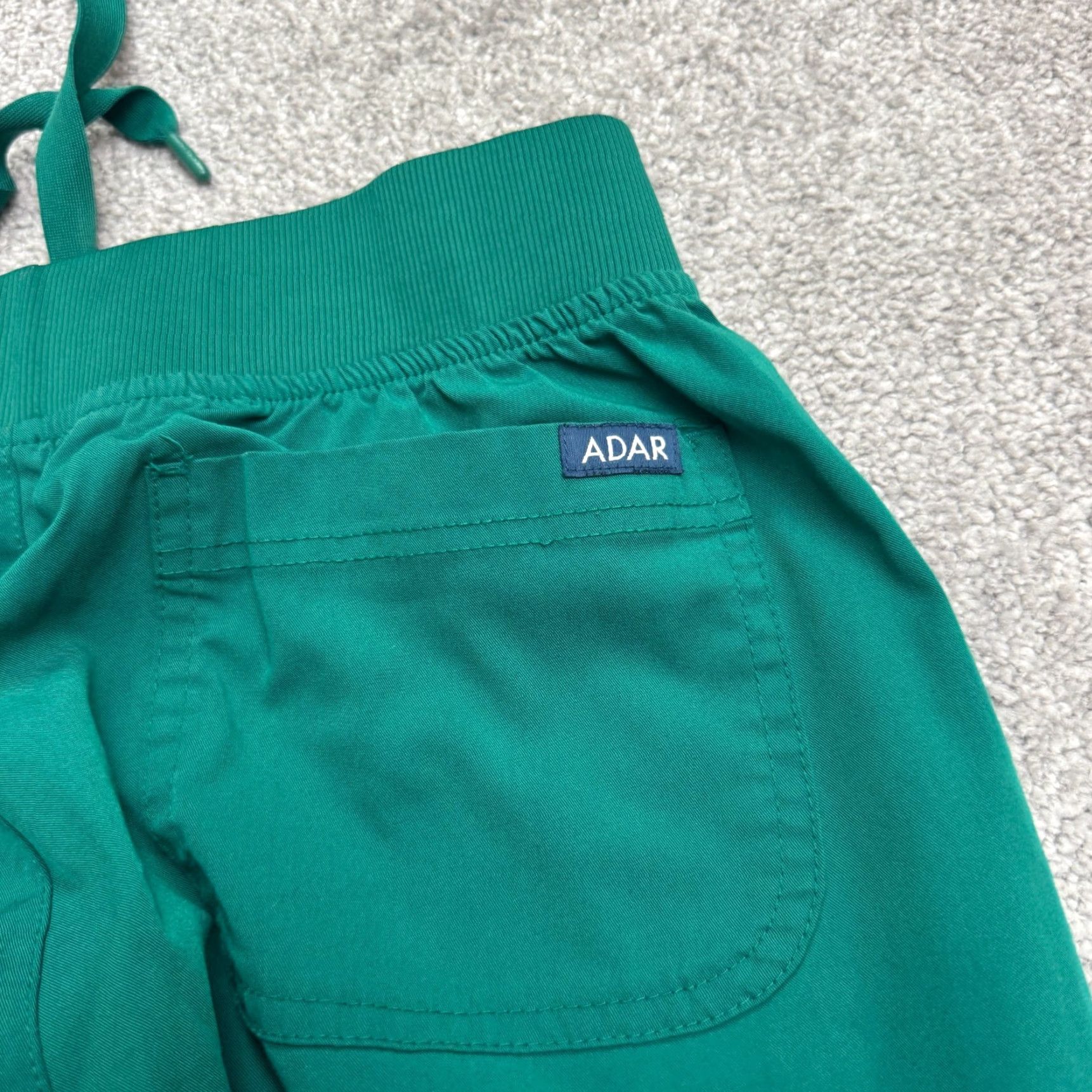 Vintage Adar Pro Jogger Scrub Pants Womens Medium Green Tapered Leg Stretch Medical Work Size 32" / US 10 / IT 46 - 5 Thumbnail