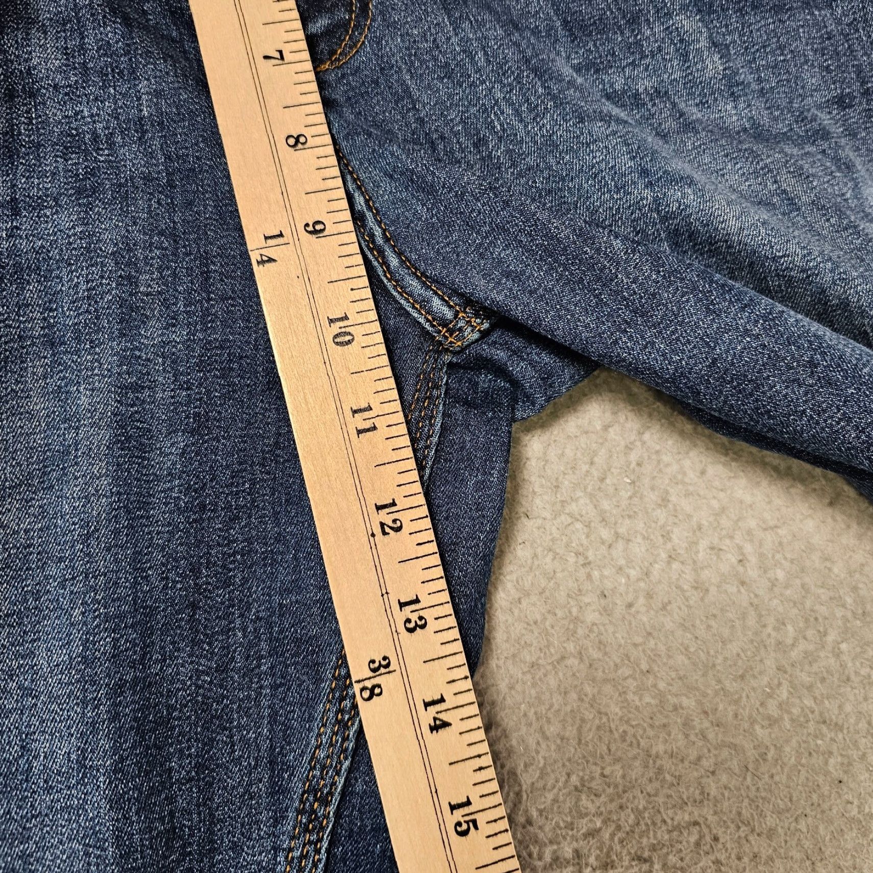 DUER DUER Jeans Mens 38x26 Tailored Blue L2X Relaxed Taper Five Pocket Stretch Denim Jea ns Size US 38 / EU 54 - 4 Thumbnail