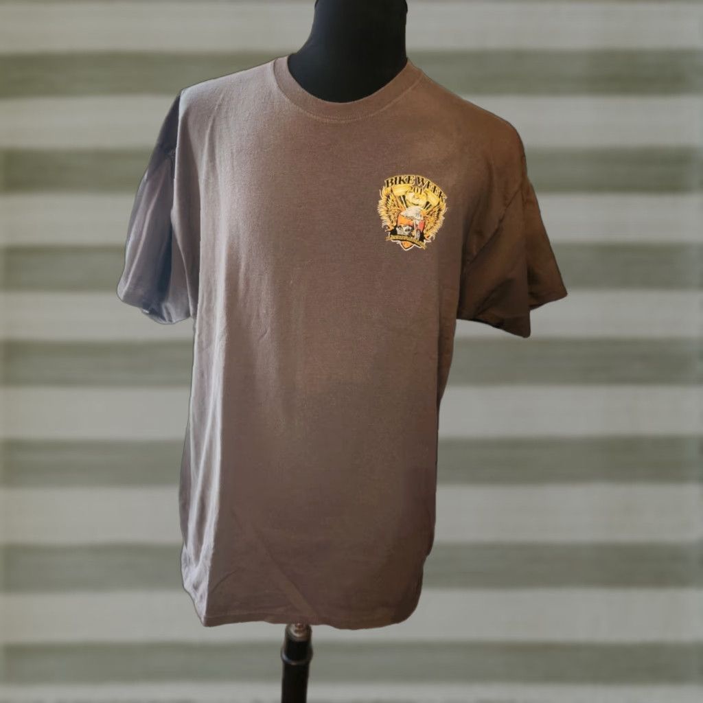 Doublet 2015 Bike Week Daytona Beach Gray Double Sided T Shirt XL Mens Crew Neck Short Sleeve Cotton Polyester Vintage No (adjusted if needed) Size US XL / EU 56 / 4 - 1 Thumbnail