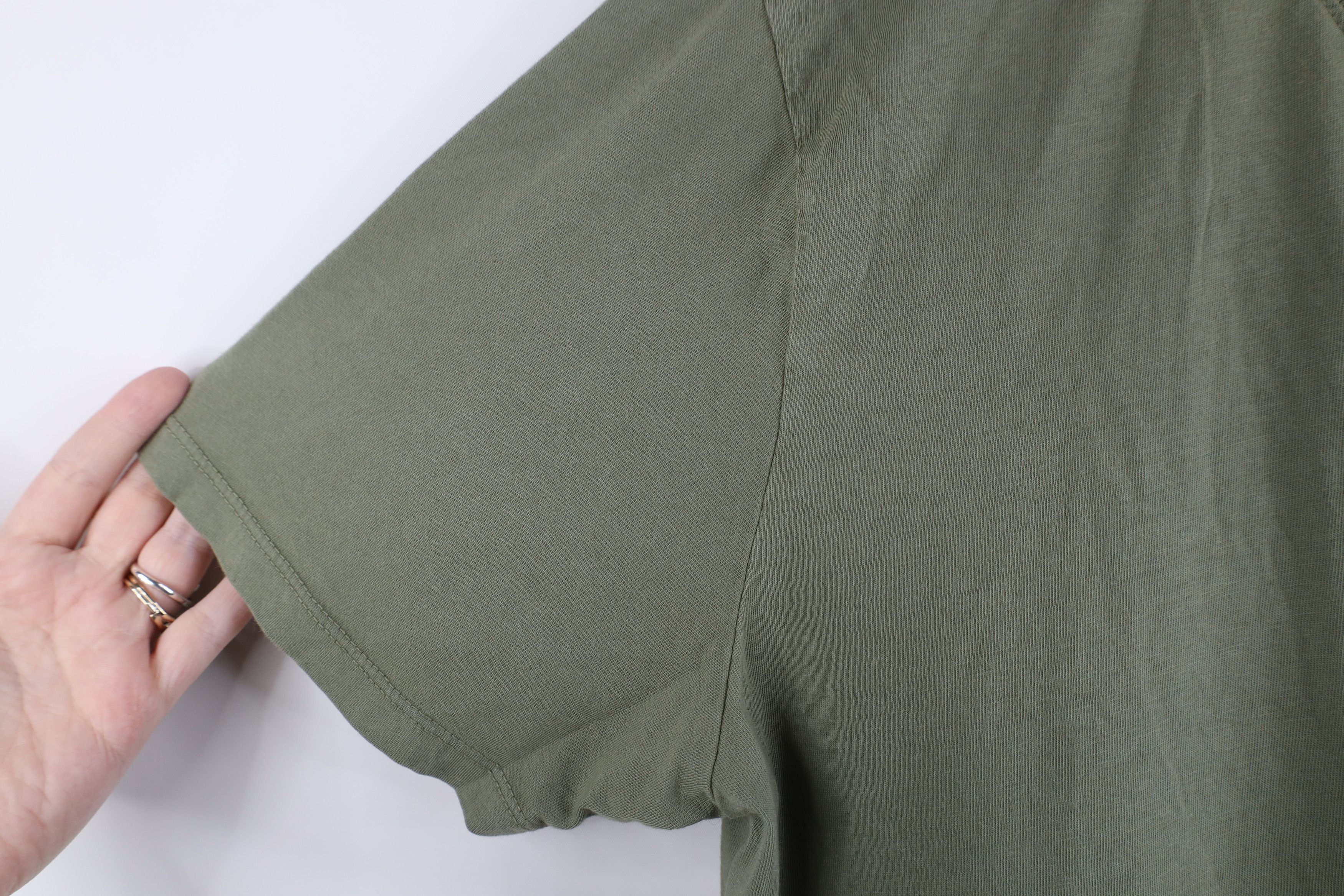 Everlane Everlane Blank Cotton Short Sleeve T-Shirt Green USA Size US L / EU 52-54 / 3 - 5 Thumbnail