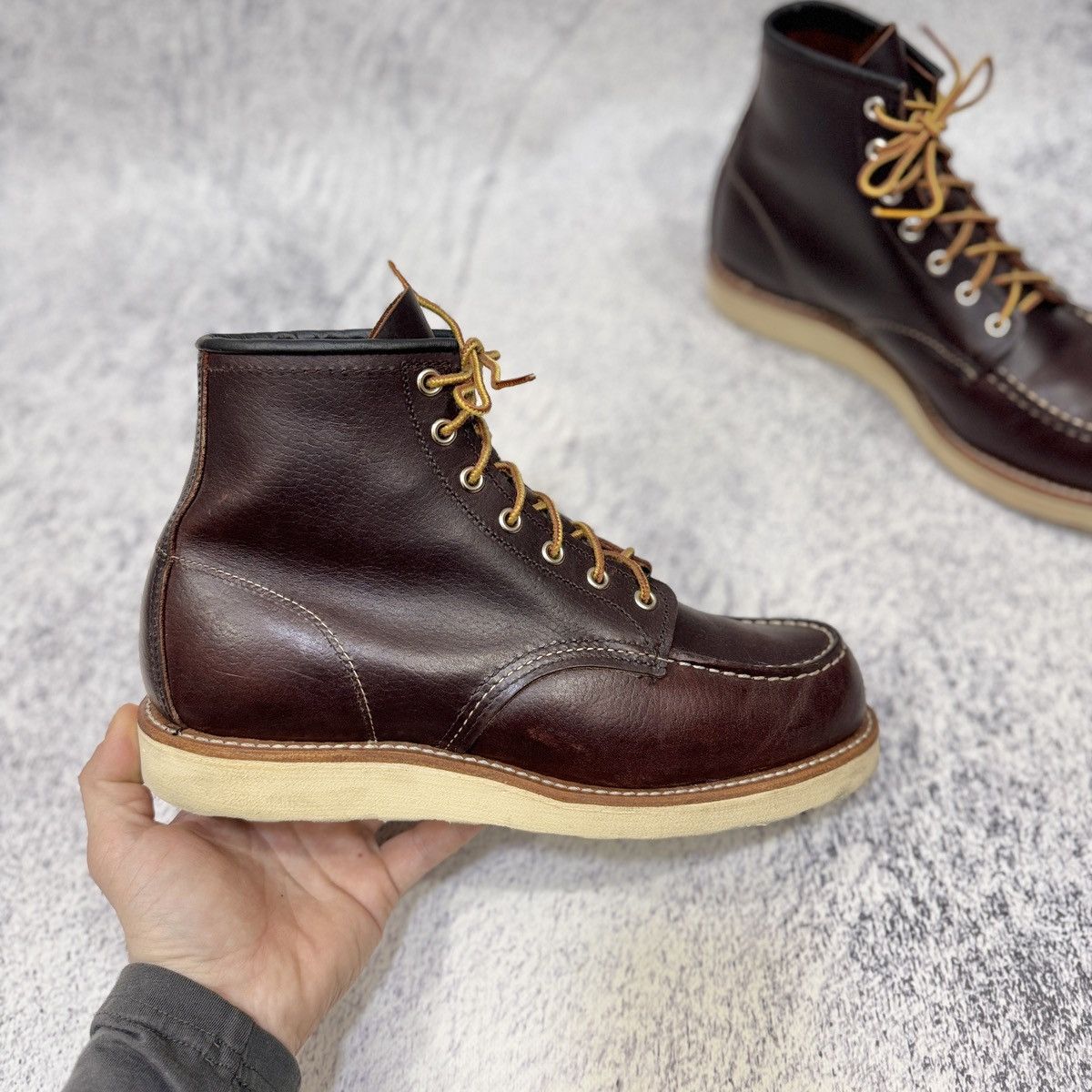 Red Wing Red Wing 8138 Heritage Moc Toe Boots Brown Oil Slick Leather Size US 8.5 / EU 41-42 - 4 Thumbnail