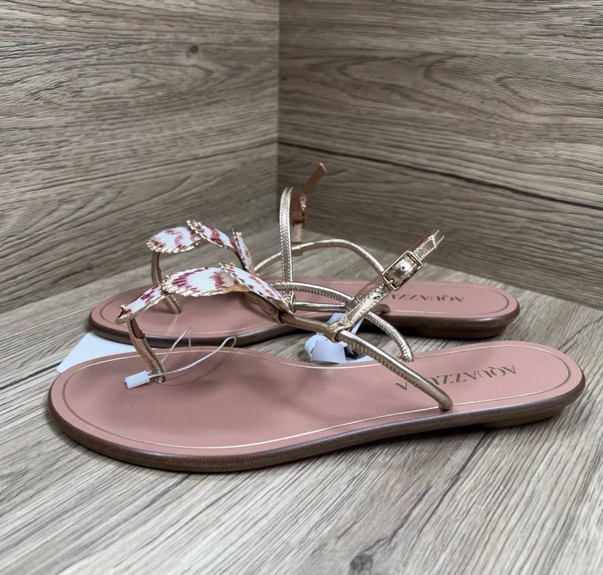 Aquazzura Aquazzura Shell Thong Sandals J41 Size US 7 / IT 37 - 2 Thumbnail