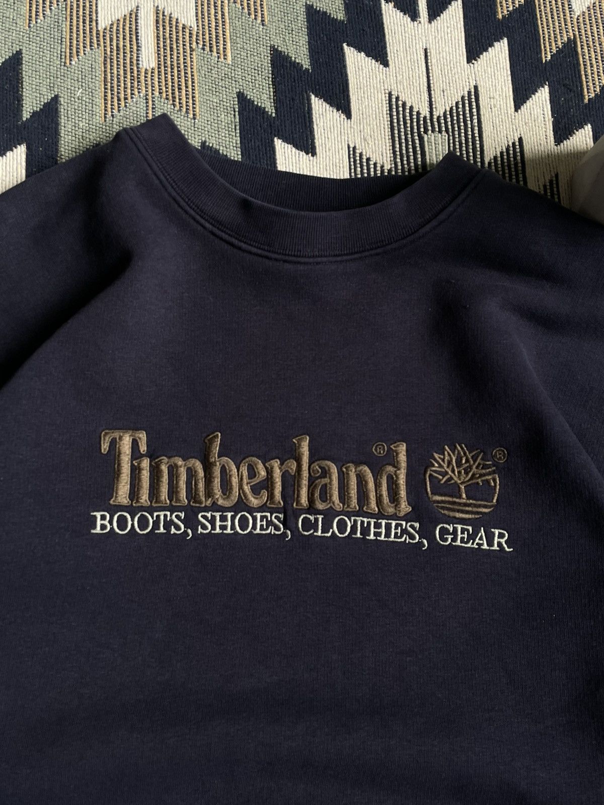 Timberland × Vintage Vintage Timberland Logo Sweatshirt Size US S / EU 44-46 / 1 - 6 Thumbnail