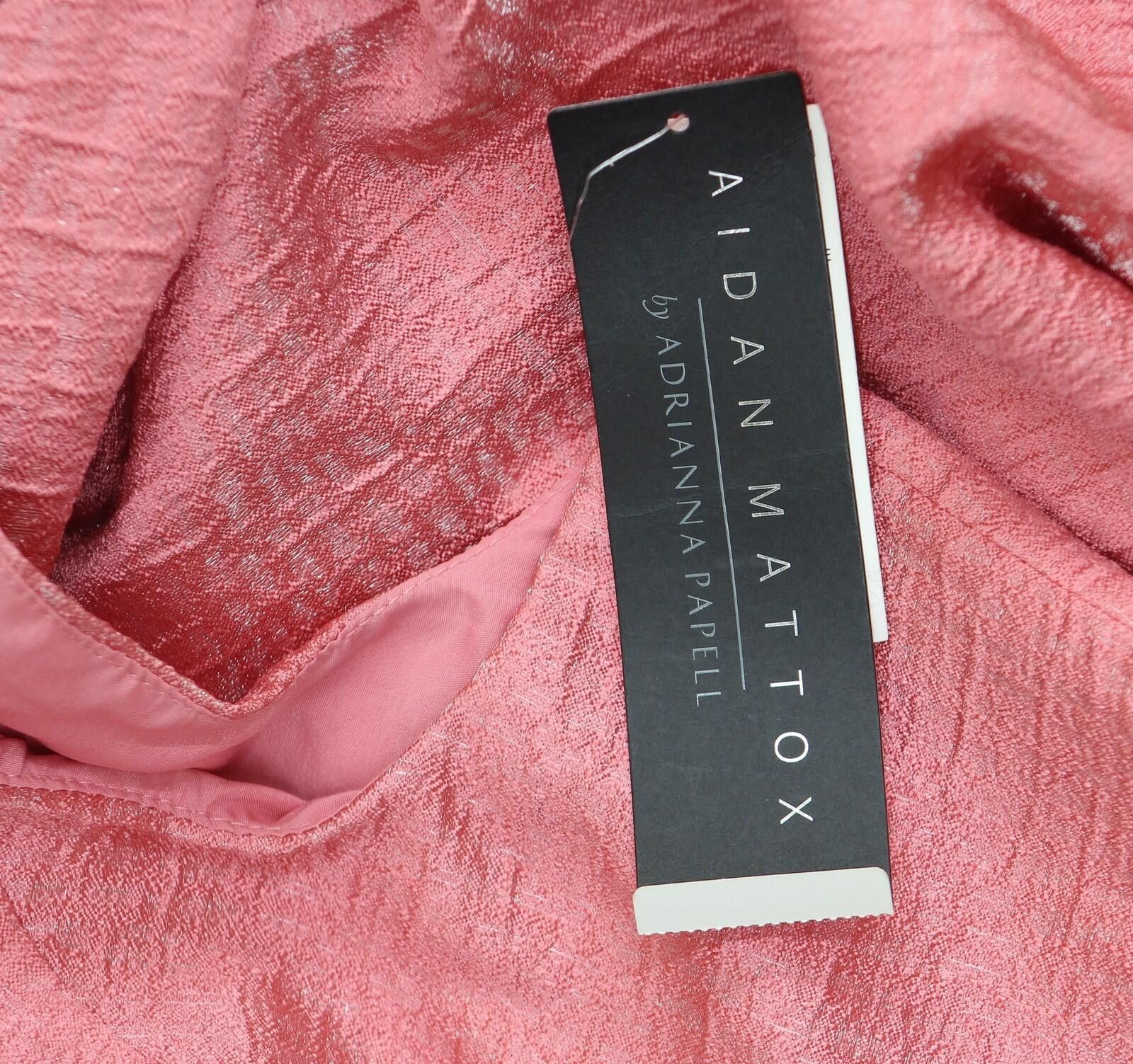 Other Aidan Mattox By Adrianna Papell Dress Summer Rose Pink 16 Size XXL / US 16-18 / IT 52-54 - 3 Thumbnail
