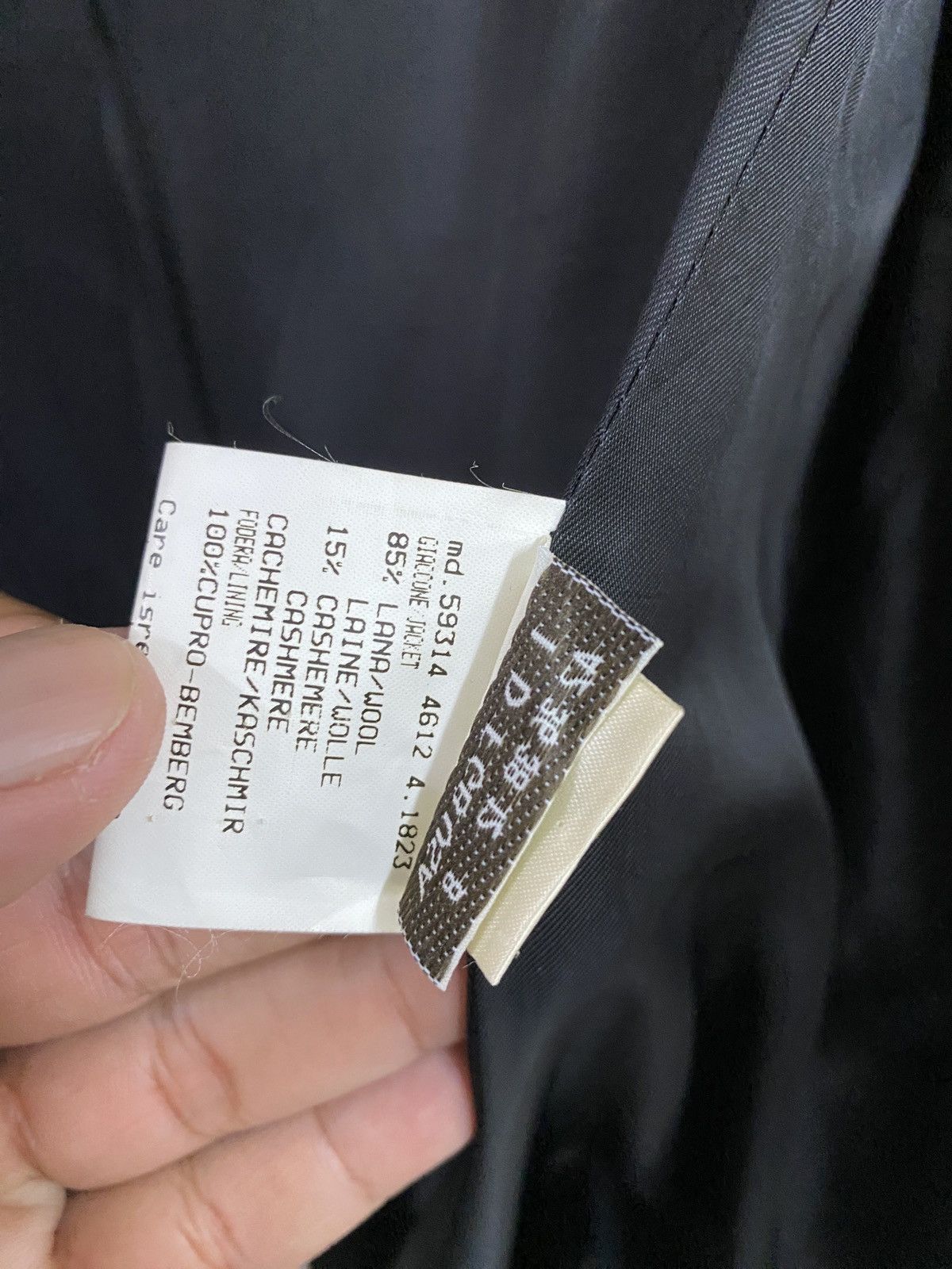 Valentino Vtg Valentino Garavani Lana Wool Coat Giaccone Jacket Black Size M / US 6-8 / IT 42-44 - 9 Thumbnail