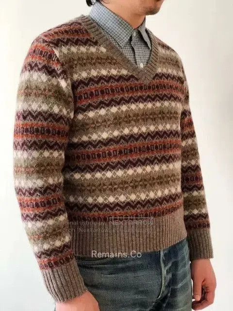 Vintage Fair Isle Vintage Shetland Wool Sweater. Size US M / EU 48-50 / 2 - 1 Thumbnail