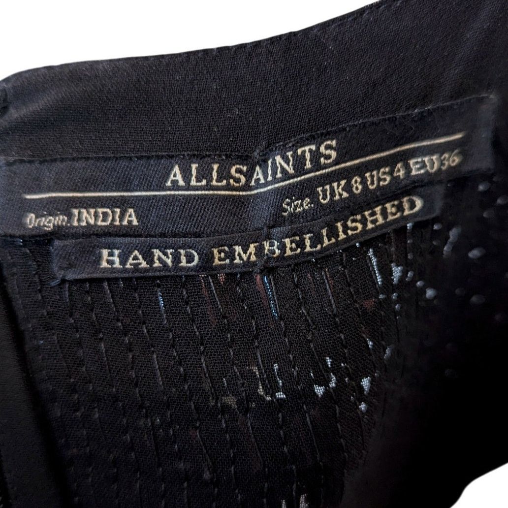 Allsaints All Saints Cecile Beaded Hand Embellished Dress Size 4 Size S / US 4 / IT 40 - 8 Thumbnail