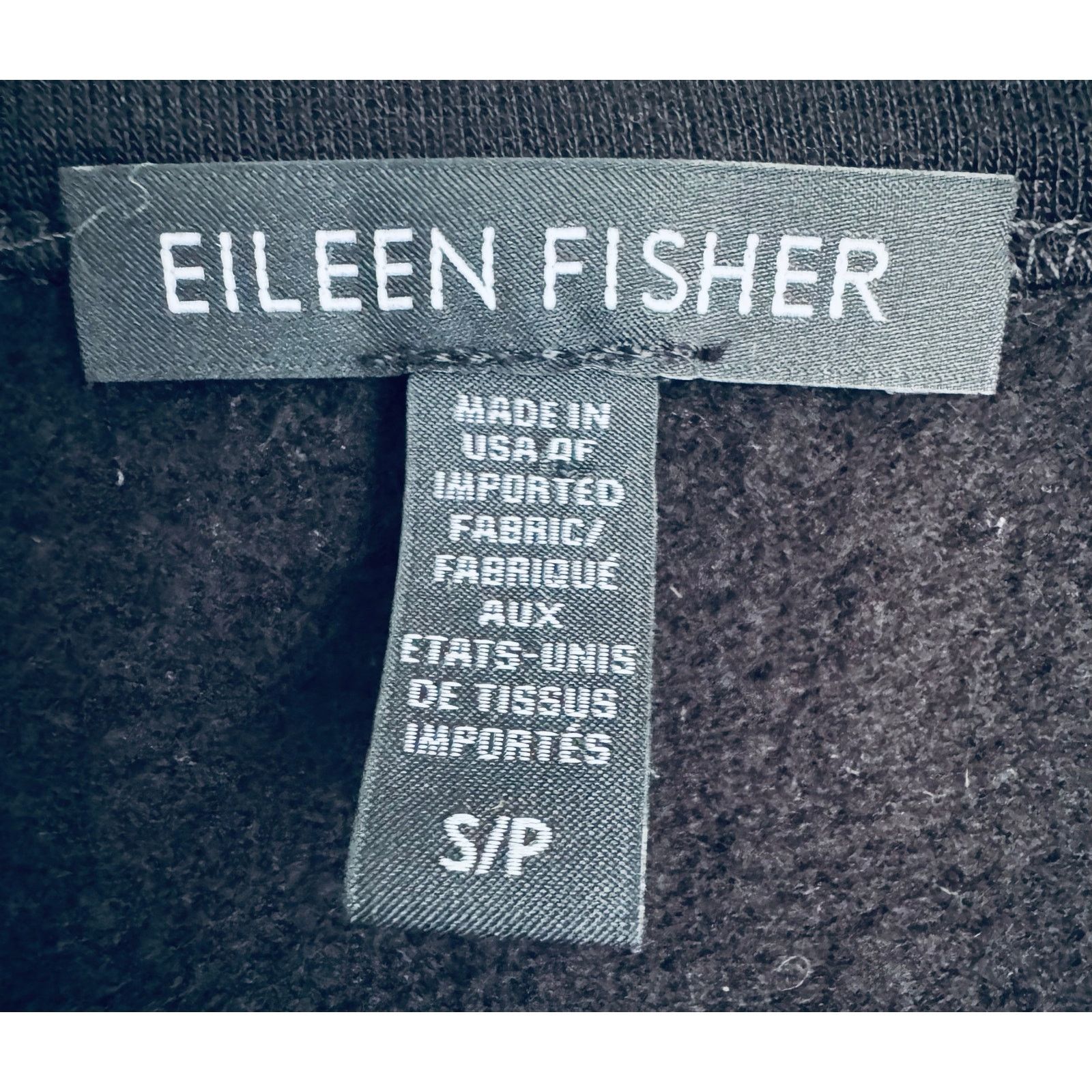 Eileen Fisher Eileen Fisher Stretch Tencel Fleece LS Shirt Black sz S Size S / US 4 / IT 40 - 4 Thumbnail