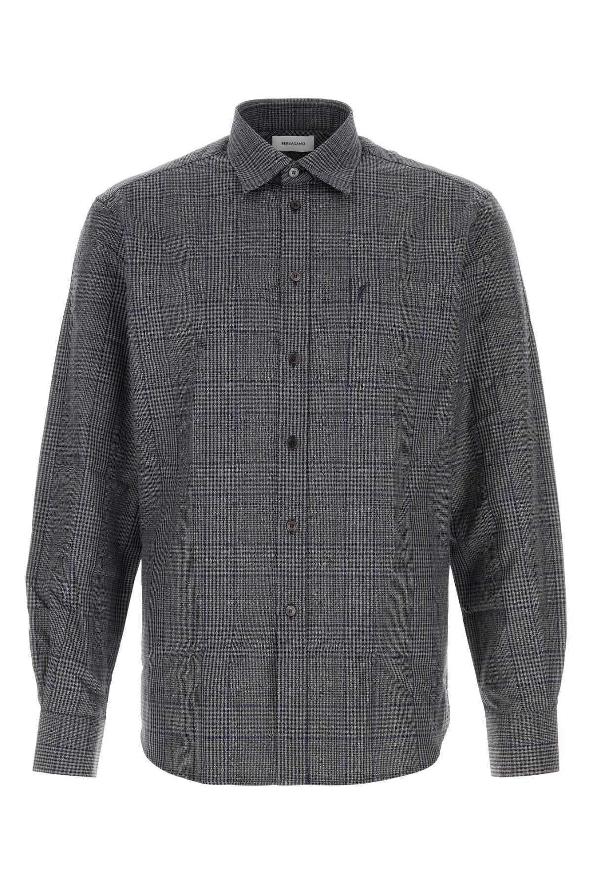 Salvatore Ferragamo Embroidered Oxford Shirt Size US M / EU 48-50 / 2 - 1 Thumbnail