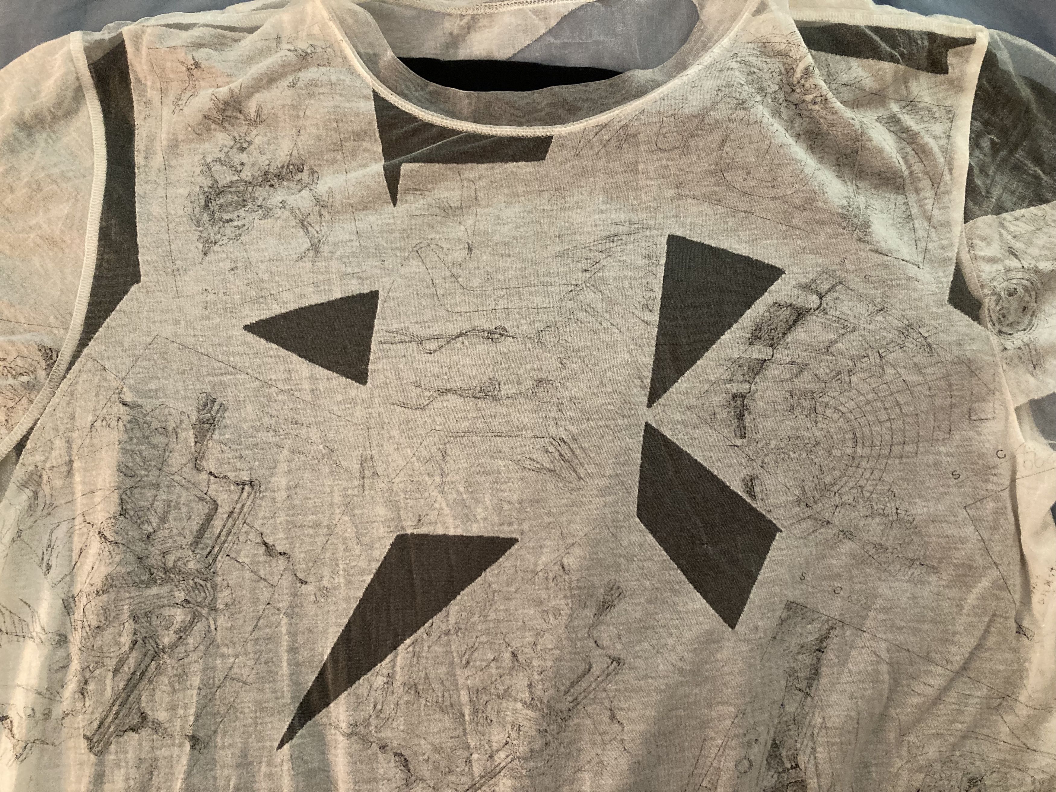 Ground Y Ground Y x Ghost In The Shell Opal Finish Long T-shirt Size US L / EU 52-54 / 3 - 4 Thumbnail