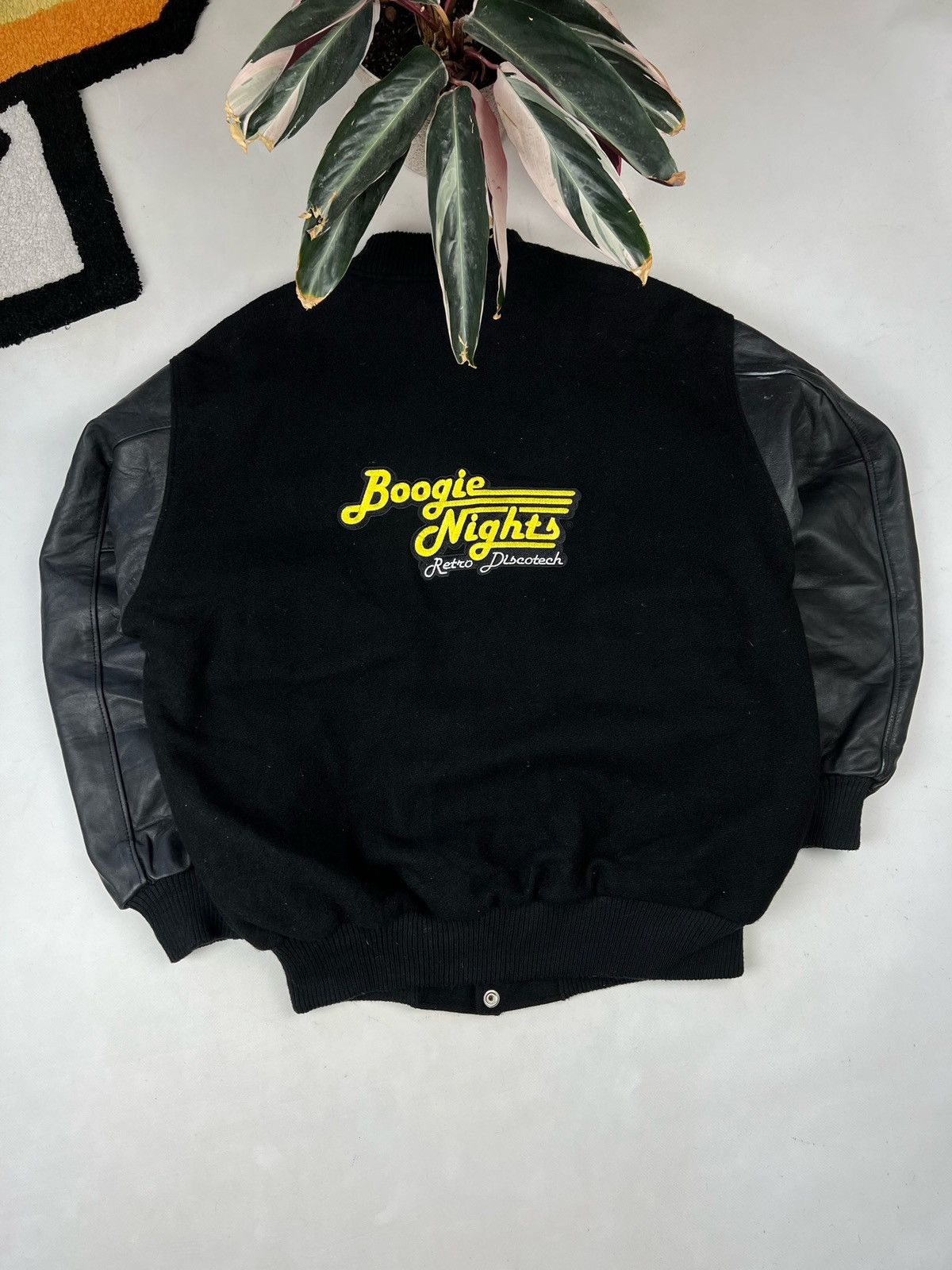 Leather Rare Leather Jacket acid smile Usa retro discotech Varsity Size US L / EU 52-54 / 3 - 2 Thumbnail
