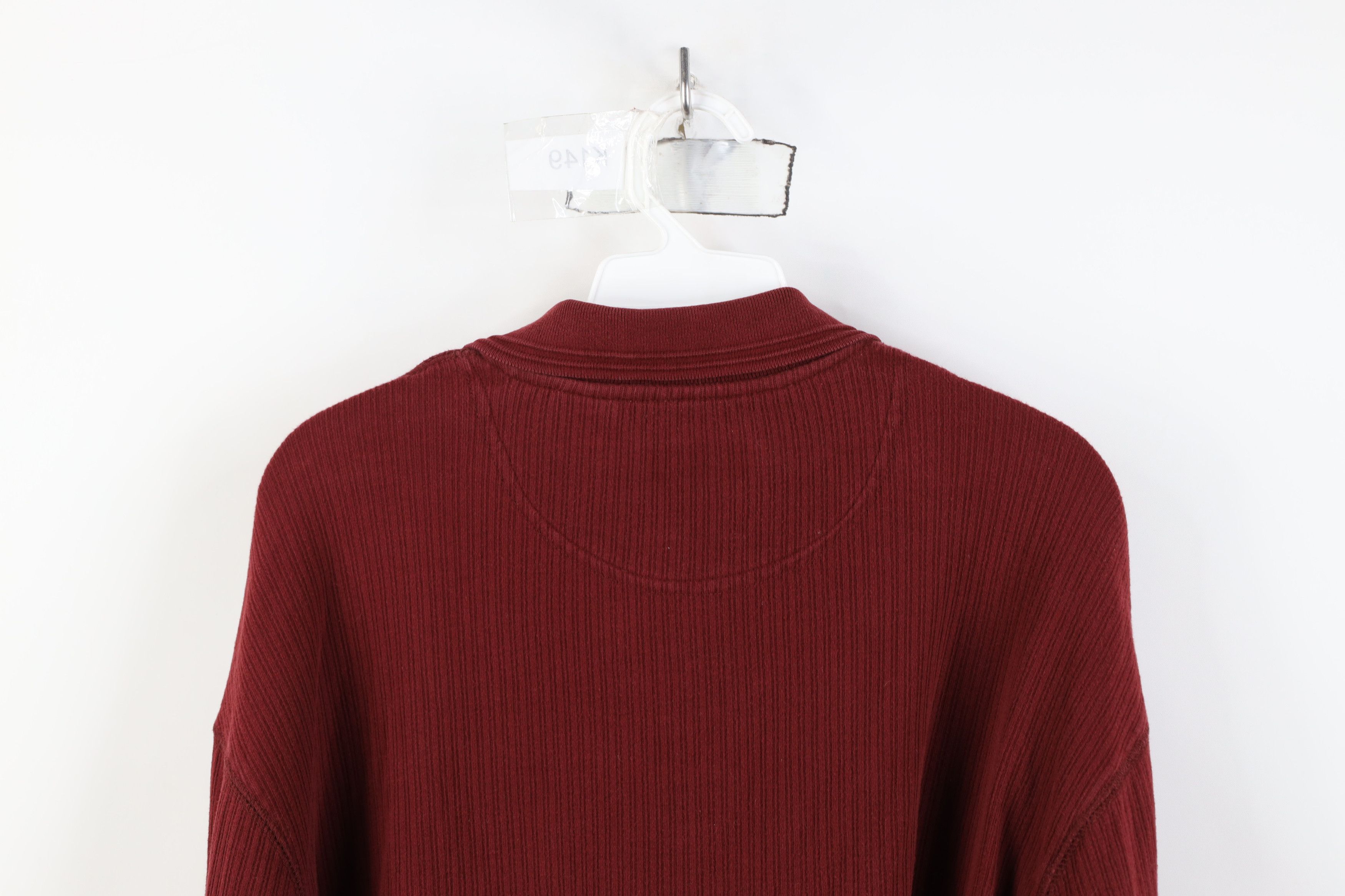 Vintage Vintage Y2K Streetwear Ribbed Knit Long Sleeve Rugby Polo Size US L / EU 52-54 / 3 - 13 Thumbnail