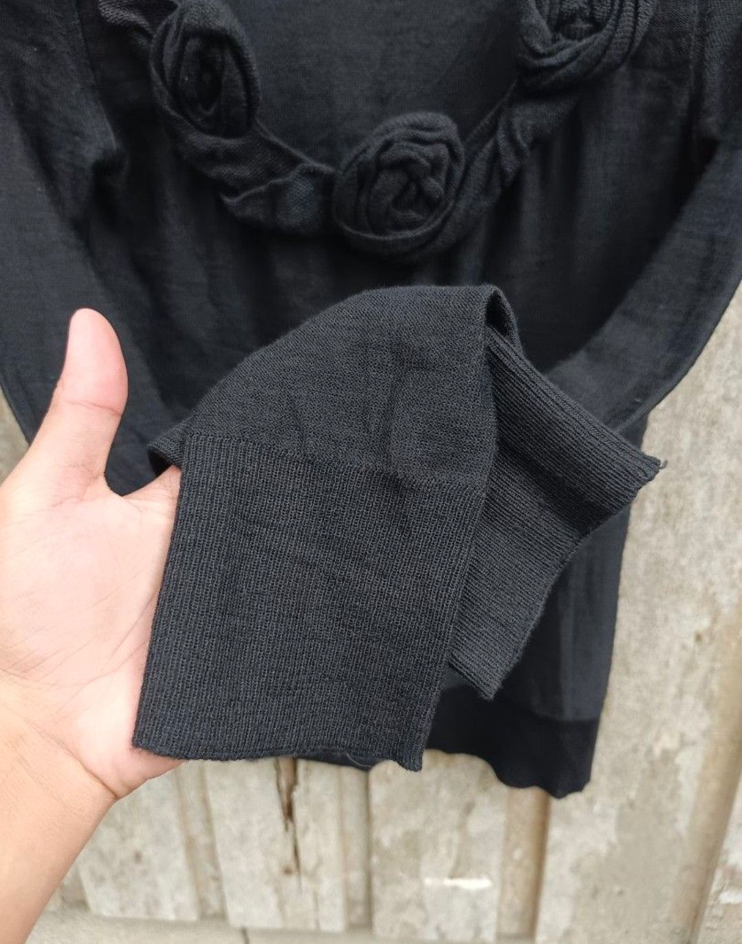 Sonia Rykiel Sonia Rykiel Paris V-Neck Decorated Wool Sweater Size L / US 10 / IT 46 - 5 Thumbnail