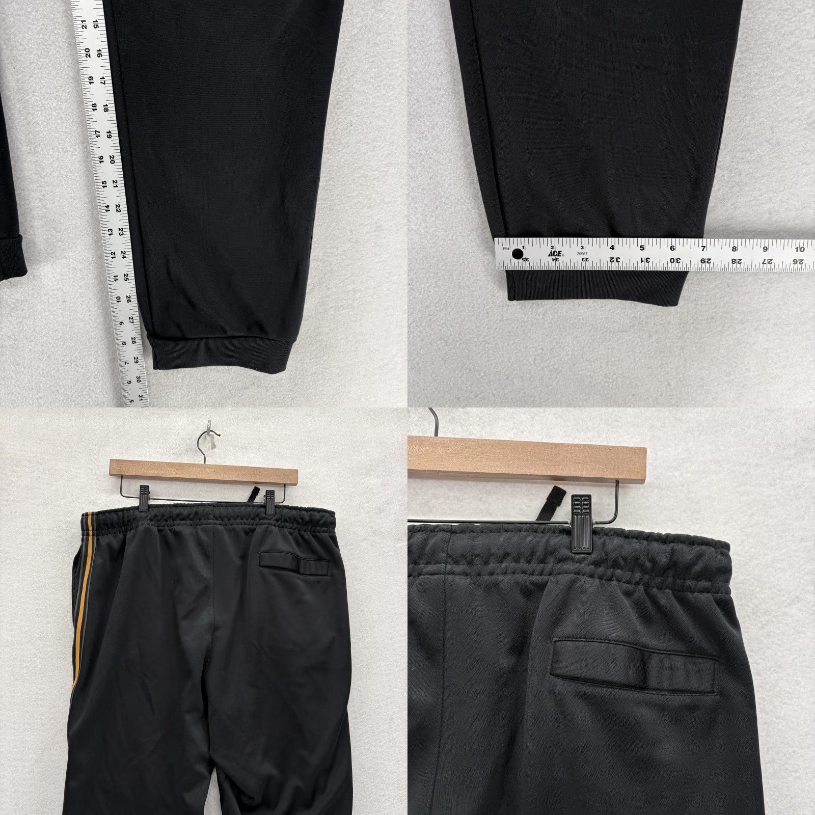 Nike Nike Air Pants Mens 2XL Black Jogger Side Stripe Athletic Training Gym Running Size US 39 - 8 Thumbnail