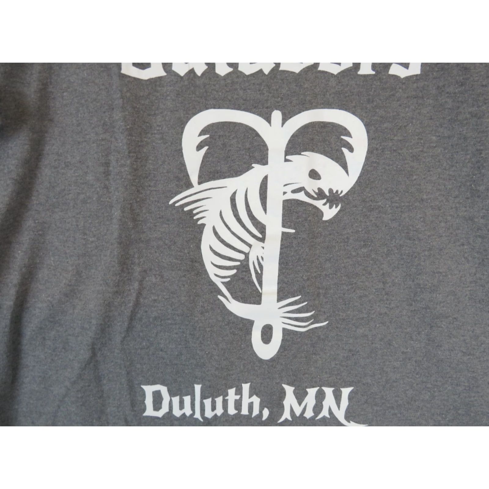 Vintage VINTAGE Bayside T-Shirt Shirt Mens L VTG Fishing relaxes me like yoga but I get to kill something Duluth MN Gray Short Sleeve Crew Neck Graphic Print Size US L / EU 52-54 / 3 - 4 Thumbnail