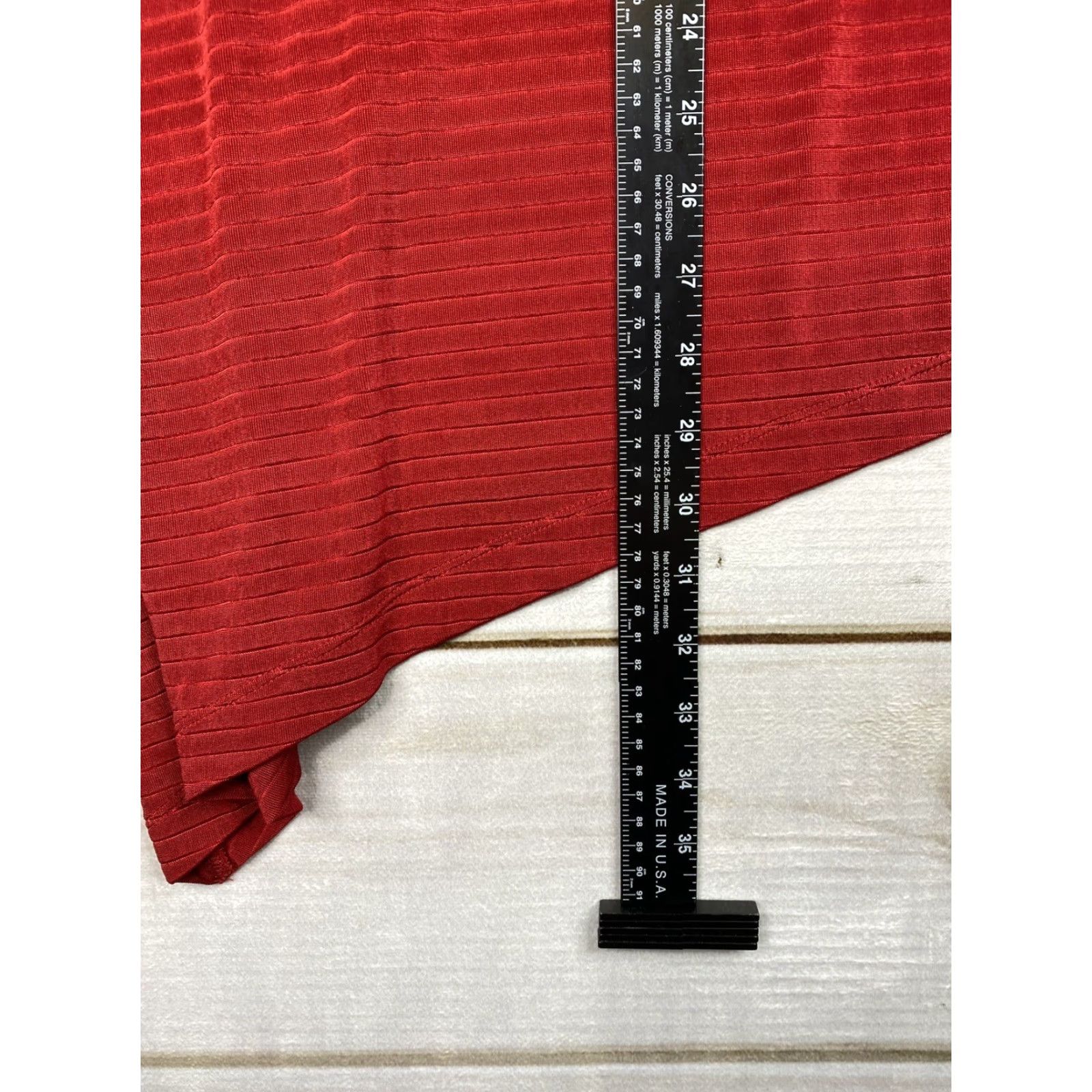 Vintage Chico's Traveler Top Blouse Womens XL Red Striped Knit 3/4 Sleeve Round Neck Pullover Casual Size XL / US 12-14 / IT 48-50 - 5 Thumbnail