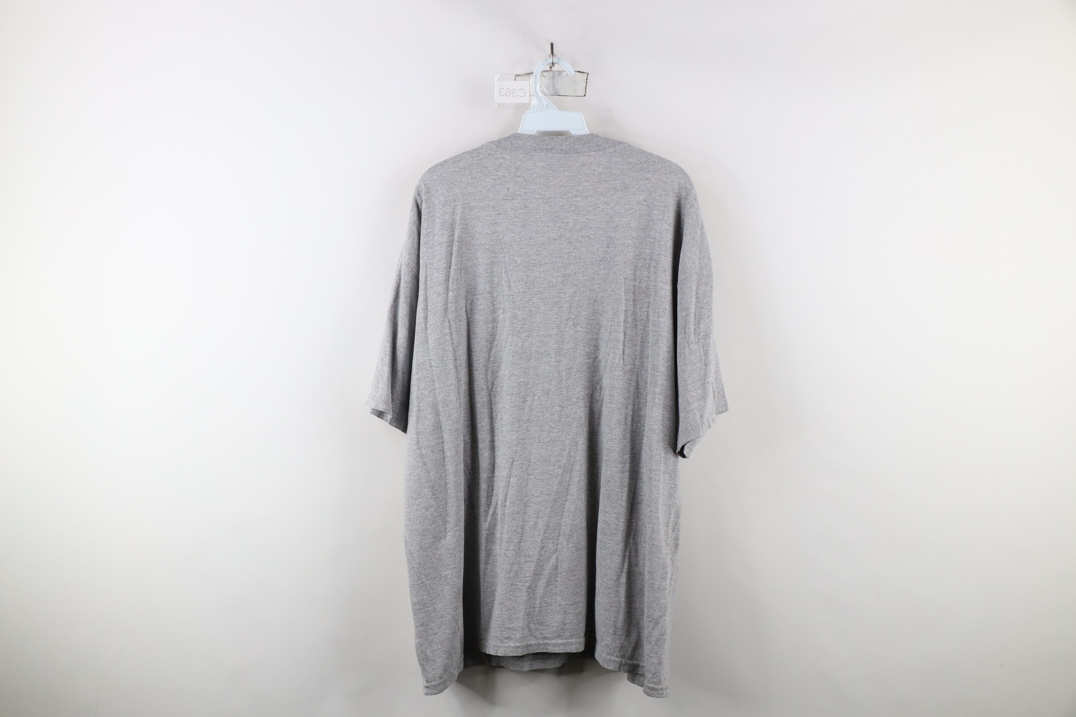 Vintage Vintage 90s University of Michigan Short Sleeve T-Shirt Gray Size US XXL / EU 58 / 5 - 11 Thumbnail