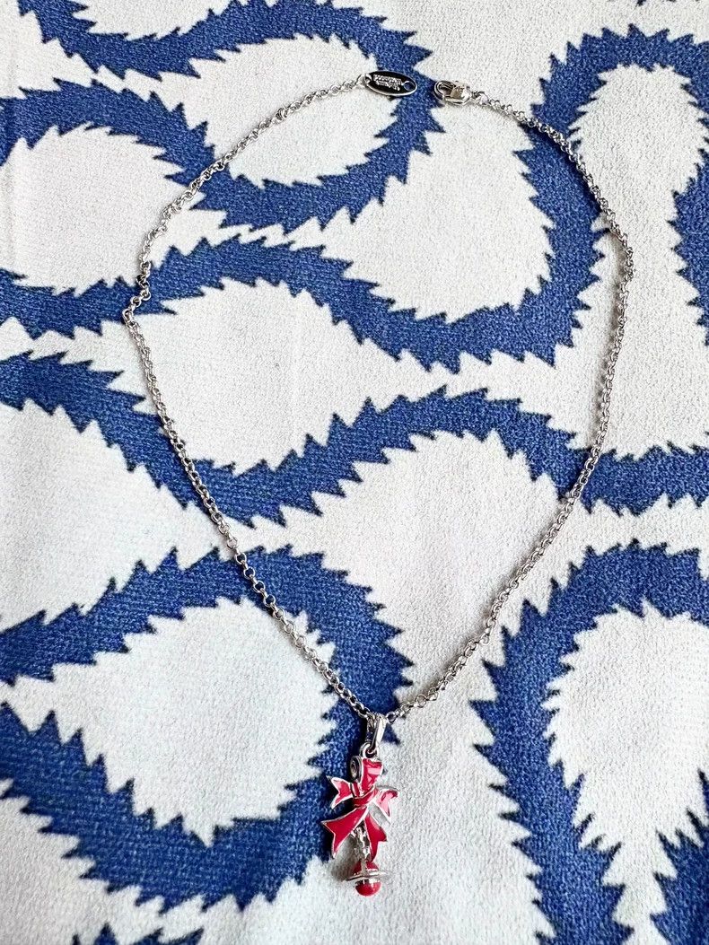 Vivienne Westwood Vivienne Westwood Vintage Red Enamel Bow Tie Ribbon Saturn Size ONE SIZE - 3 Thumbnail