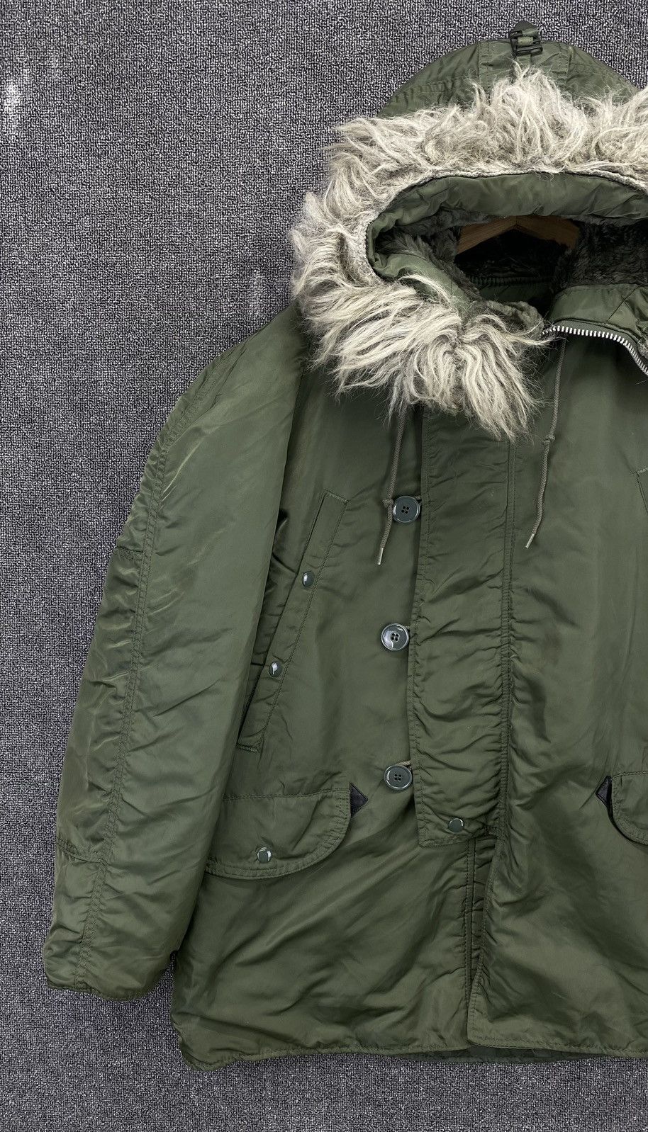 Alpha Industries Vintage 90s Alpha Industries N 3B Made in USA winter jacket Size US M / EU 48-50 / 2 - 3 Thumbnail