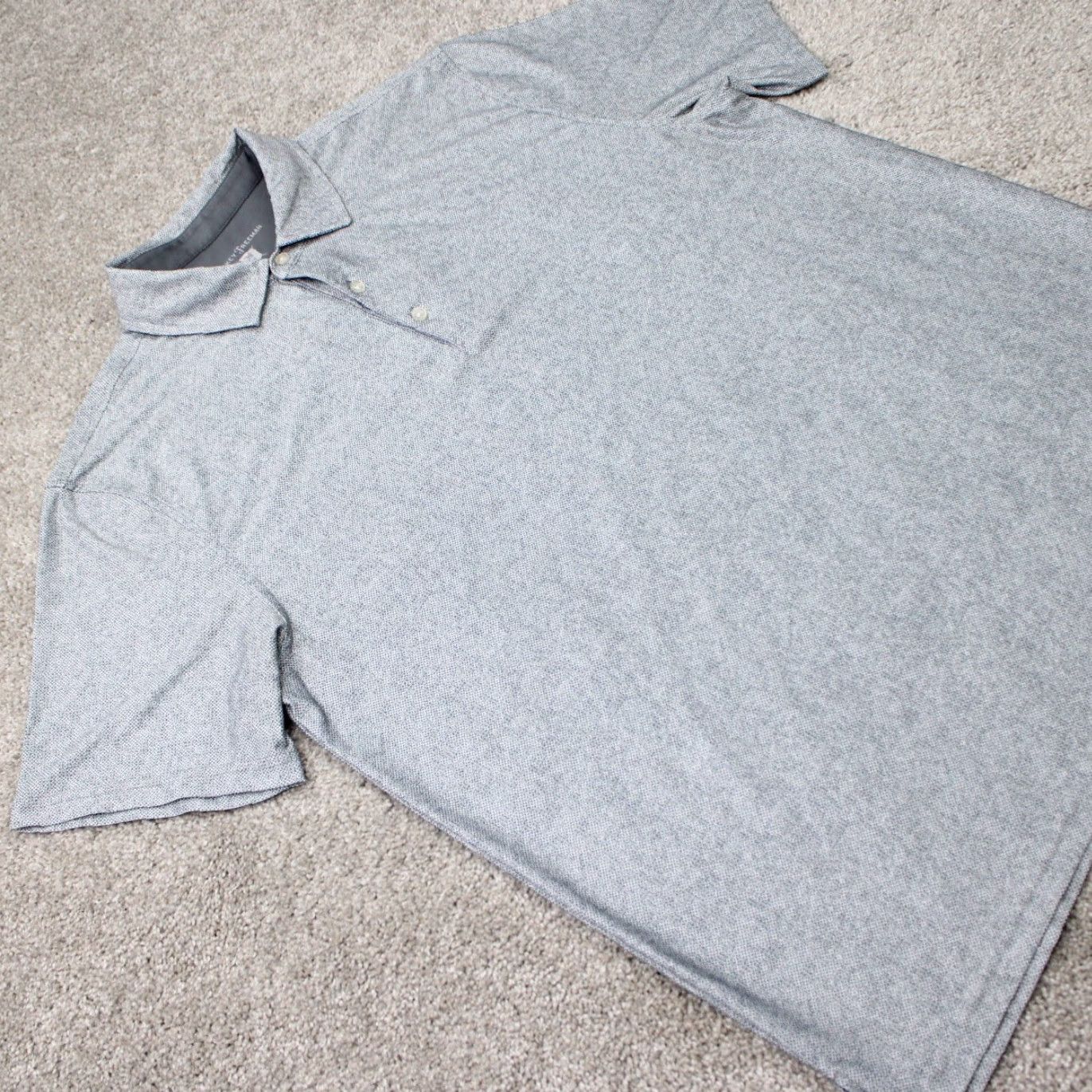 Vintage Hickey Freeman Golf Polo Shirt Mens Large Gray Geometric Short Sleeve Pullover Size US L / EU 52-54 / 3 - 6 Thumbnail