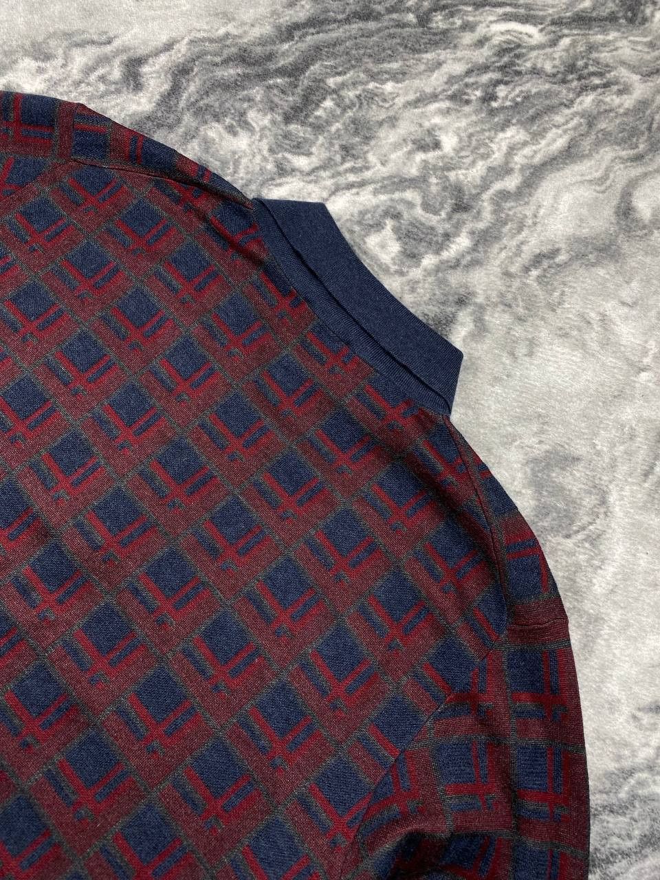 Brioni Vintage Brioni Polo Long Sleeve Sweater Silk Cashmere Size US L / EU 52-54 / 3 - 8 Thumbnail